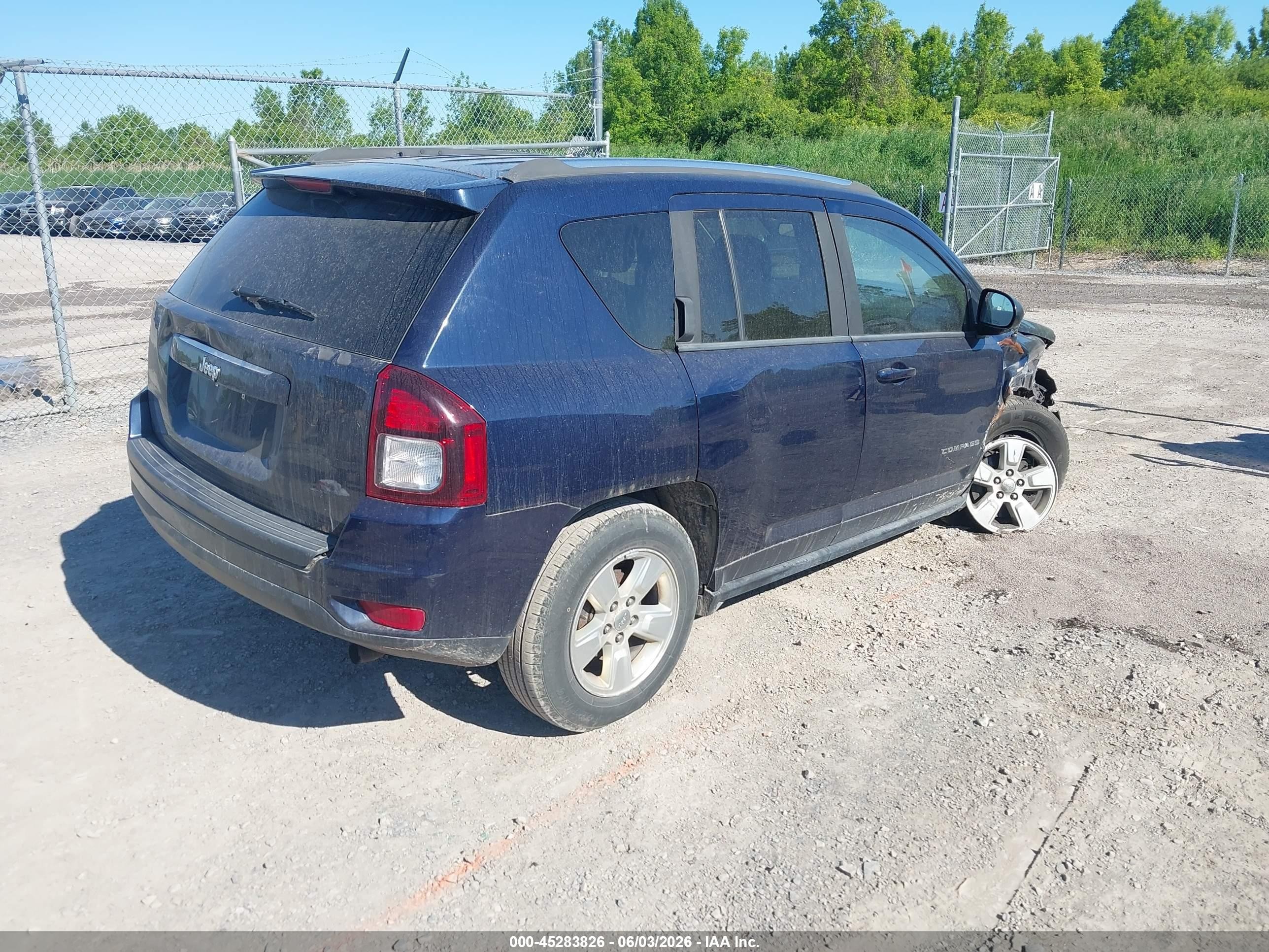 2015 Jeep Compass Sport Blue vin: 1C4NJCBA7FD208873