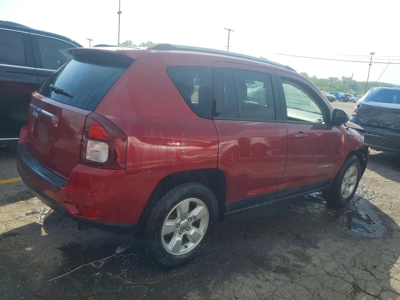 2015 Jeep Compass Sport Red vin: 1C4NJCBA7FD250458
