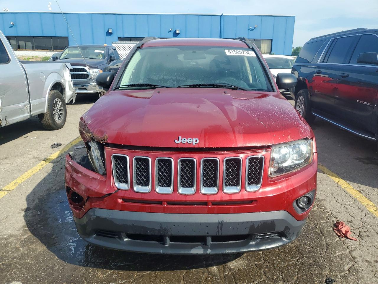 2015 Jeep Compass Sport Red vin: 1C4NJCBA7FD250458