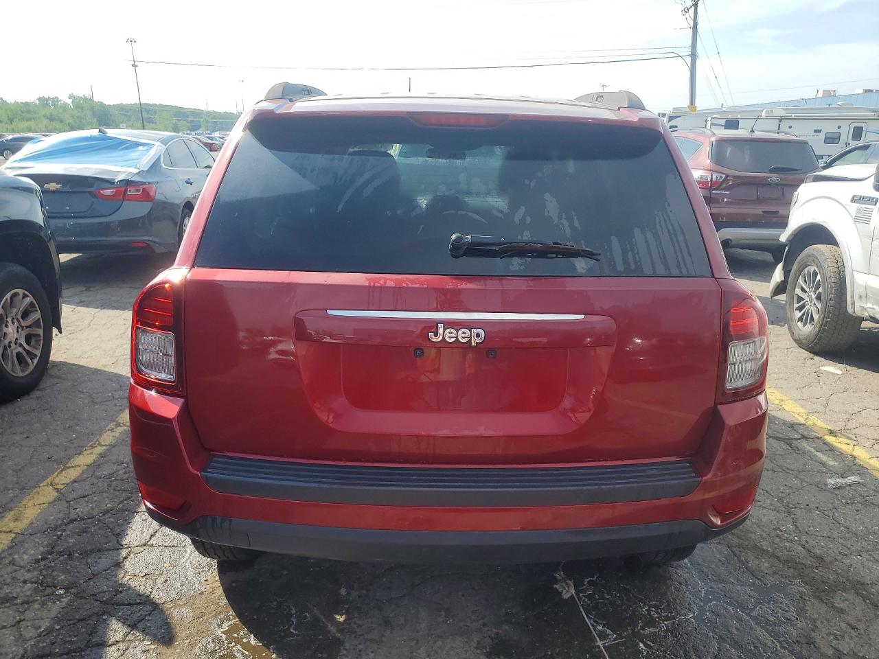 2015 Jeep Compass Sport Red vin: 1C4NJCBA7FD250458