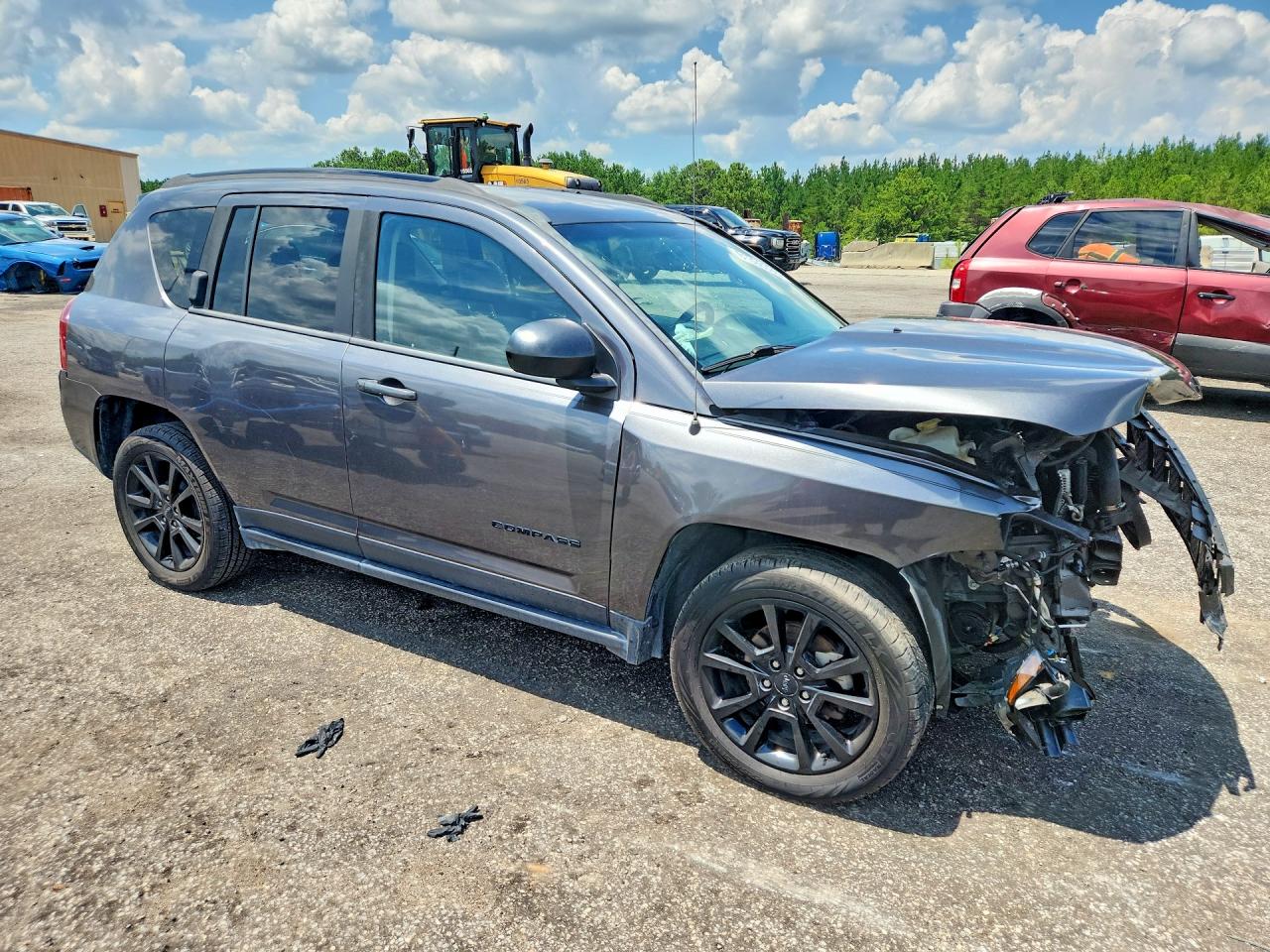 2015 Jeep Compass Sport Серый vin: 1C4NJCBA7FD250945