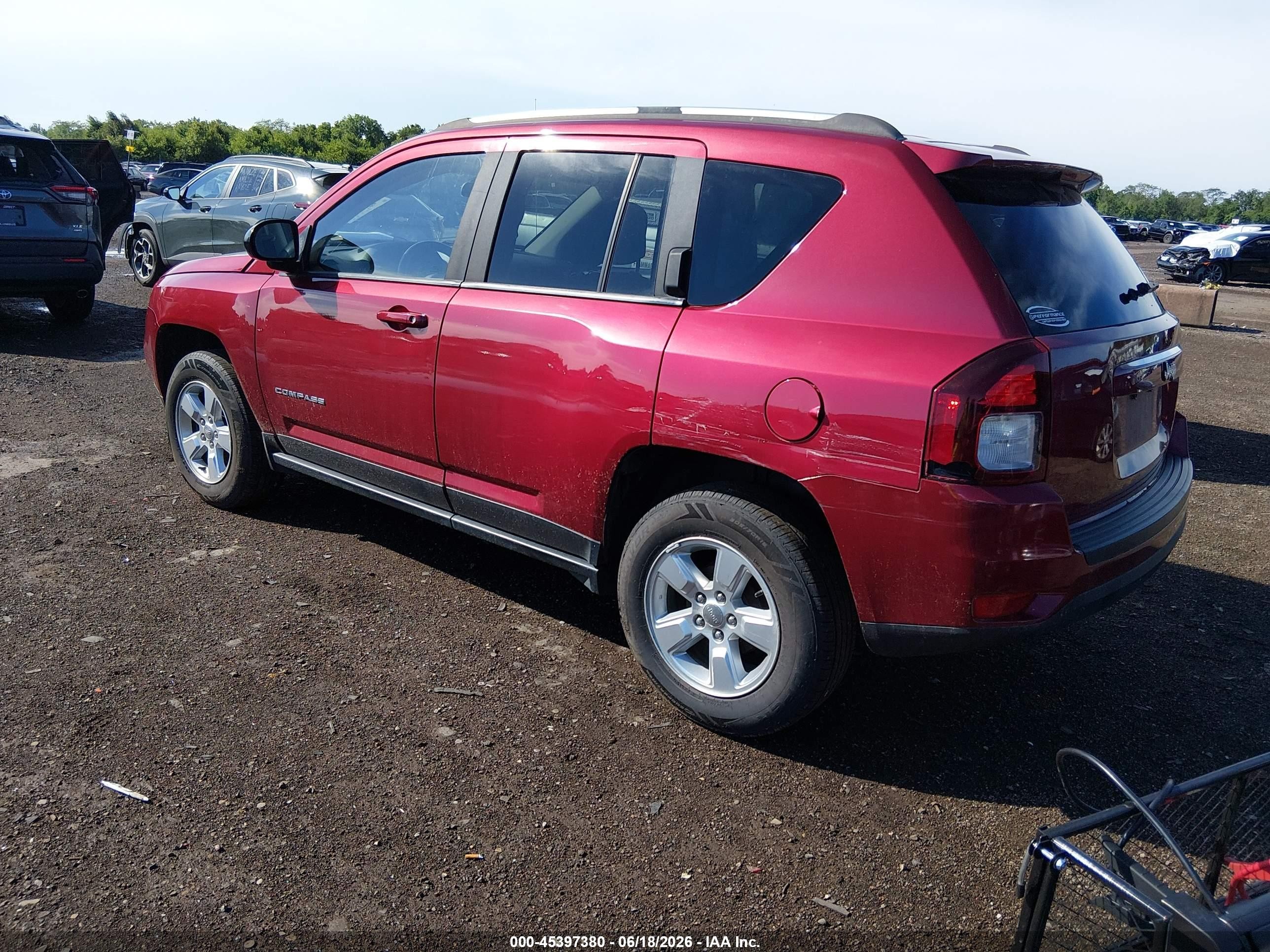 2015 Jeep Compass Sport Red vin: 1C4NJCBA7FD273397