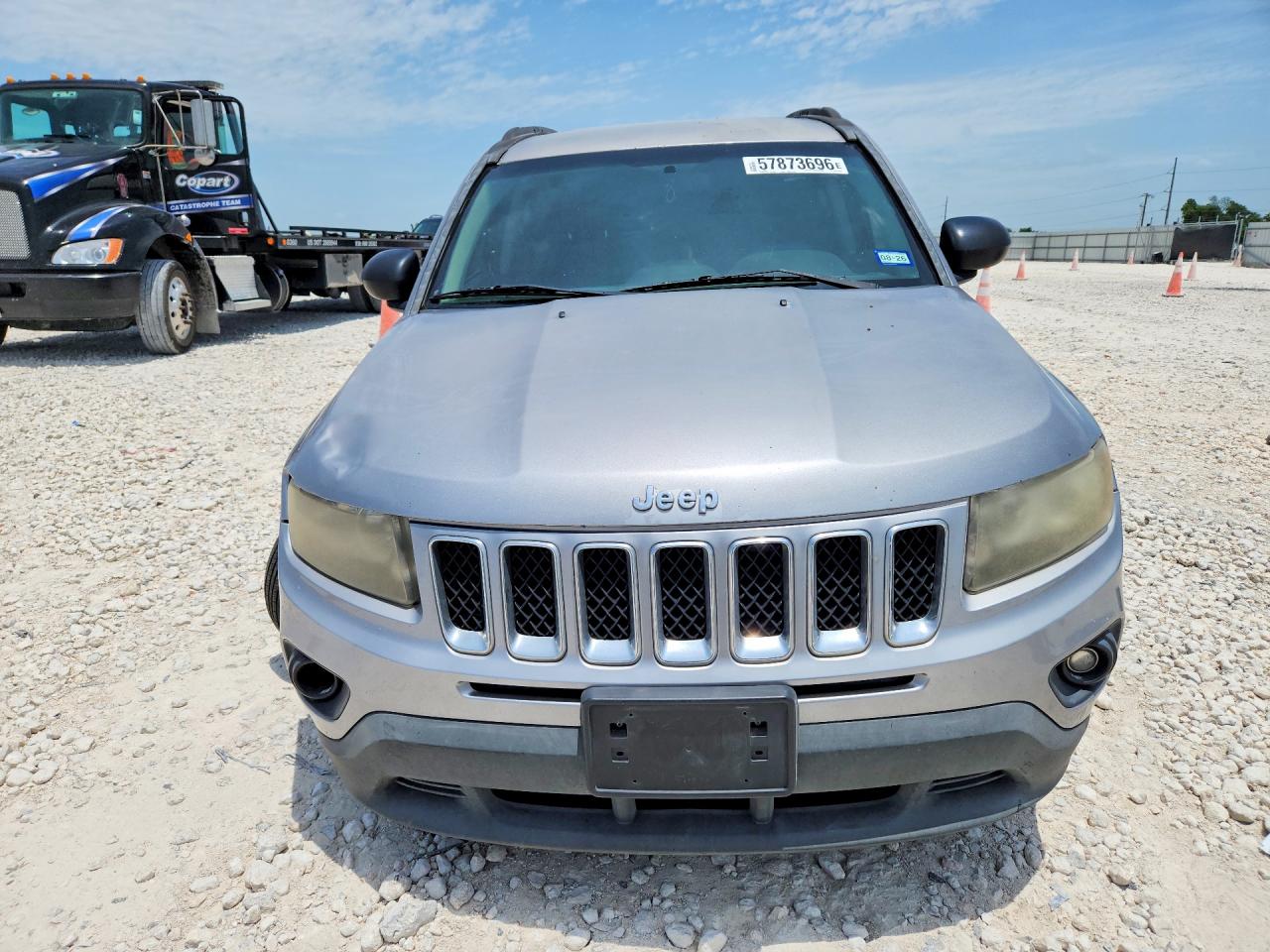 2015 Jeep Compass Sport Silver vin: 1C4NJCBA7FD284755