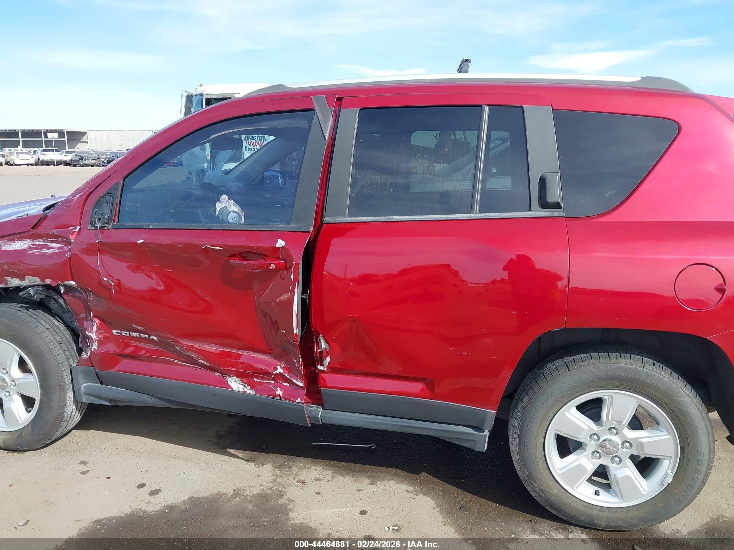 2015 Jeep Compass Sport Red vin: 1C4NJCBA7FD418468