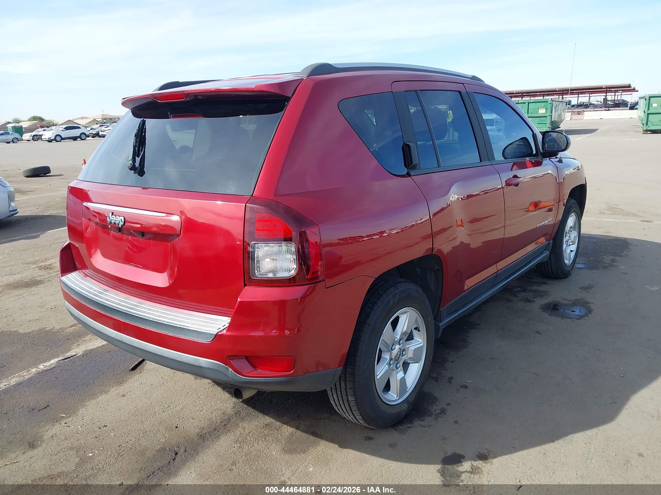 2015 Jeep Compass Sport Red vin: 1C4NJCBA7FD418468