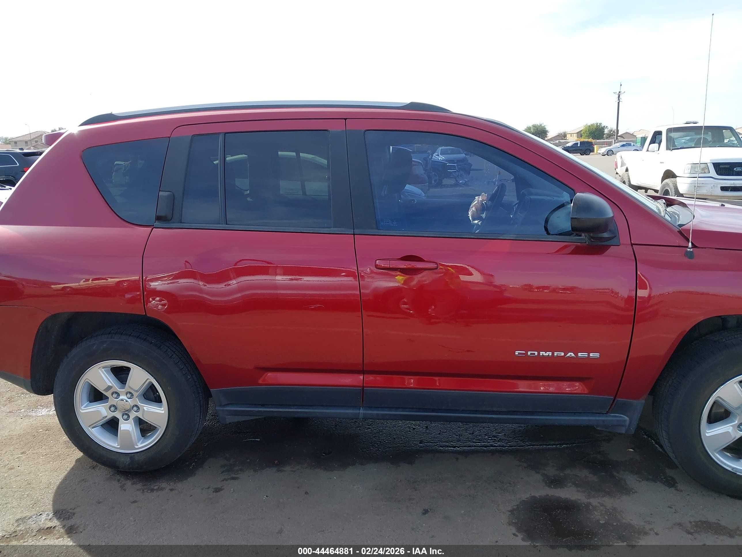 2015 Jeep Compass Sport Red vin: 1C4NJCBA7FD418468