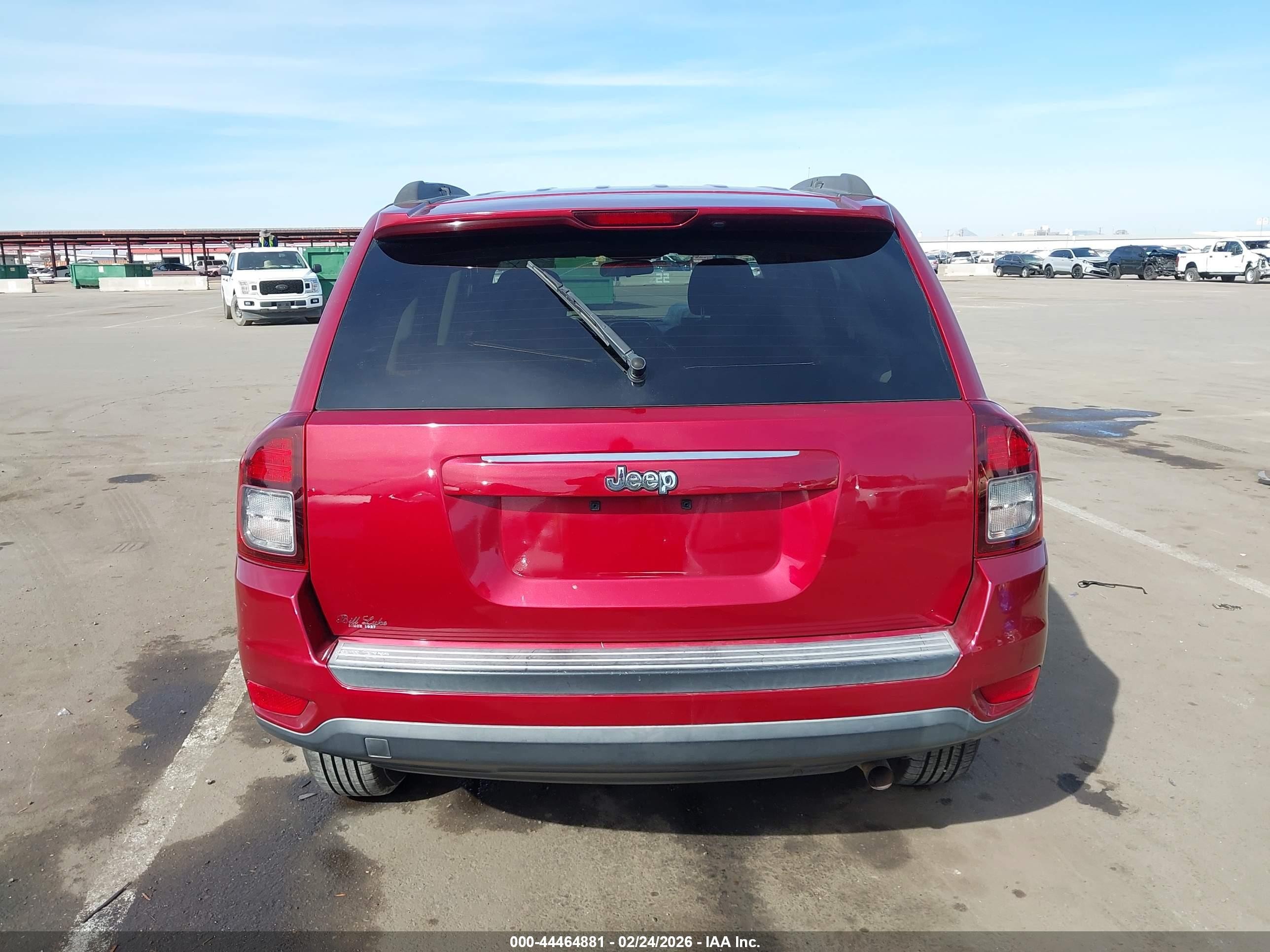 2015 Jeep Compass Sport Red vin: 1C4NJCBA7FD418468