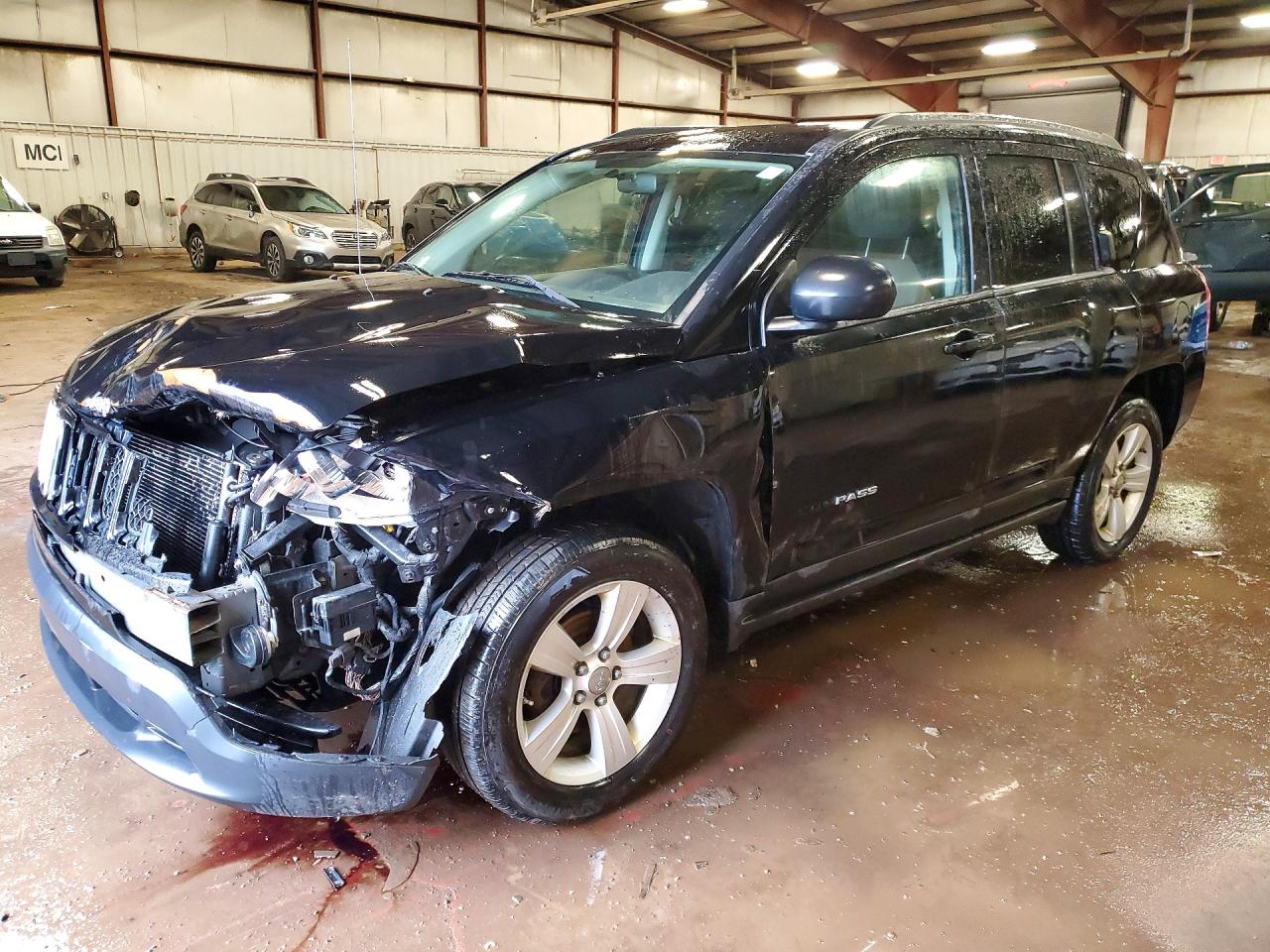 2012 Jeep Compass Sport Black vin: 1C4NJCBA8CD528750