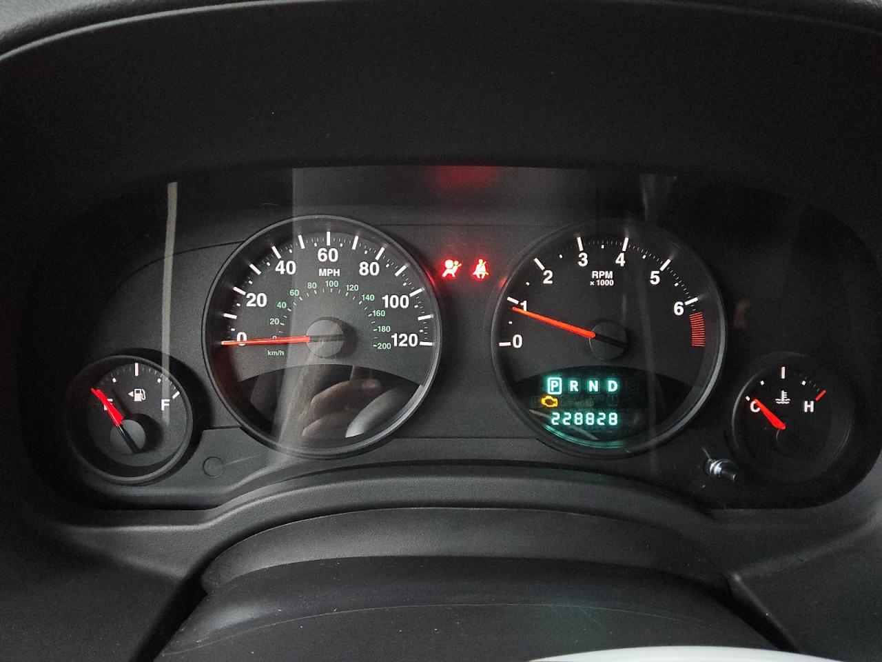 2012 Jeep Compass Sport Orange vin: 1C4NJCBA8CD605892 Damage: Warning Light - Air Bag, On, Unacceptable