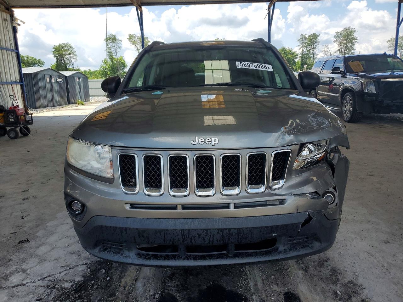 2012 Jeep Compass Sport Gray vin: 1C4NJCBA8CD634518