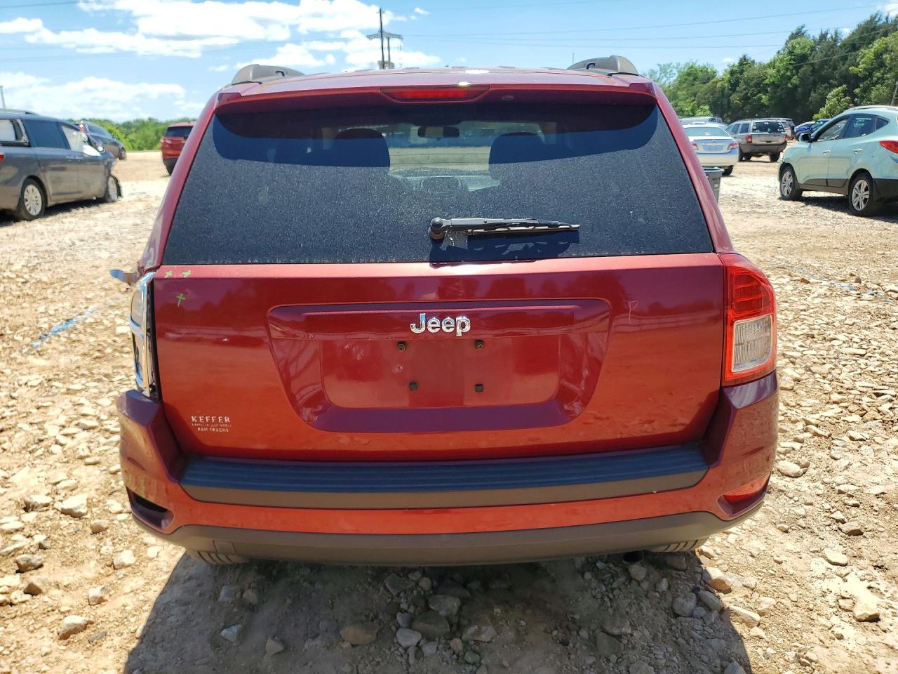 2012 Jeep Compass Sport Red vin: 1C4NJCBA8CD723747