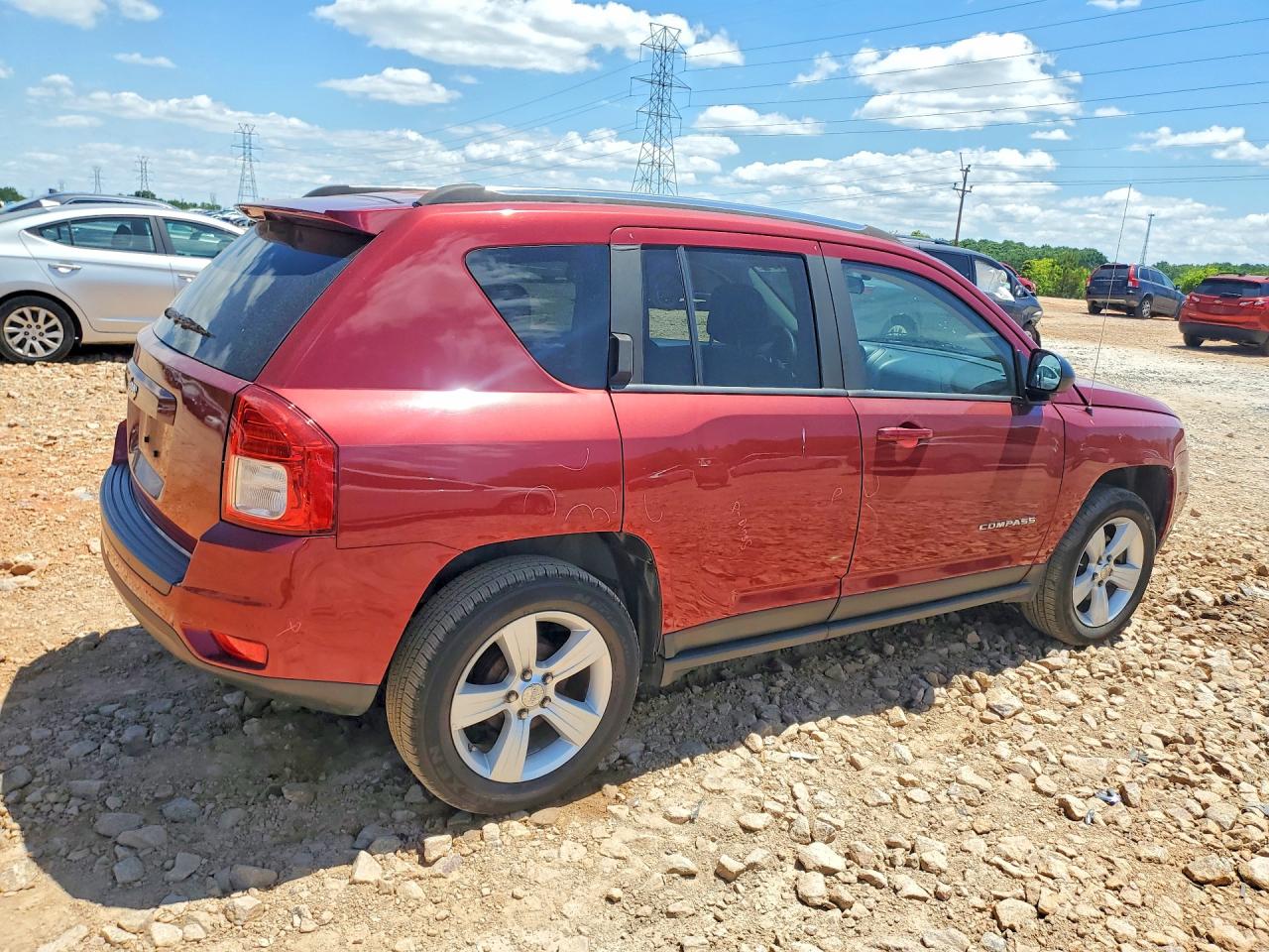 2012 Jeep Compass Sport Red vin: 1C4NJCBA8CD723747