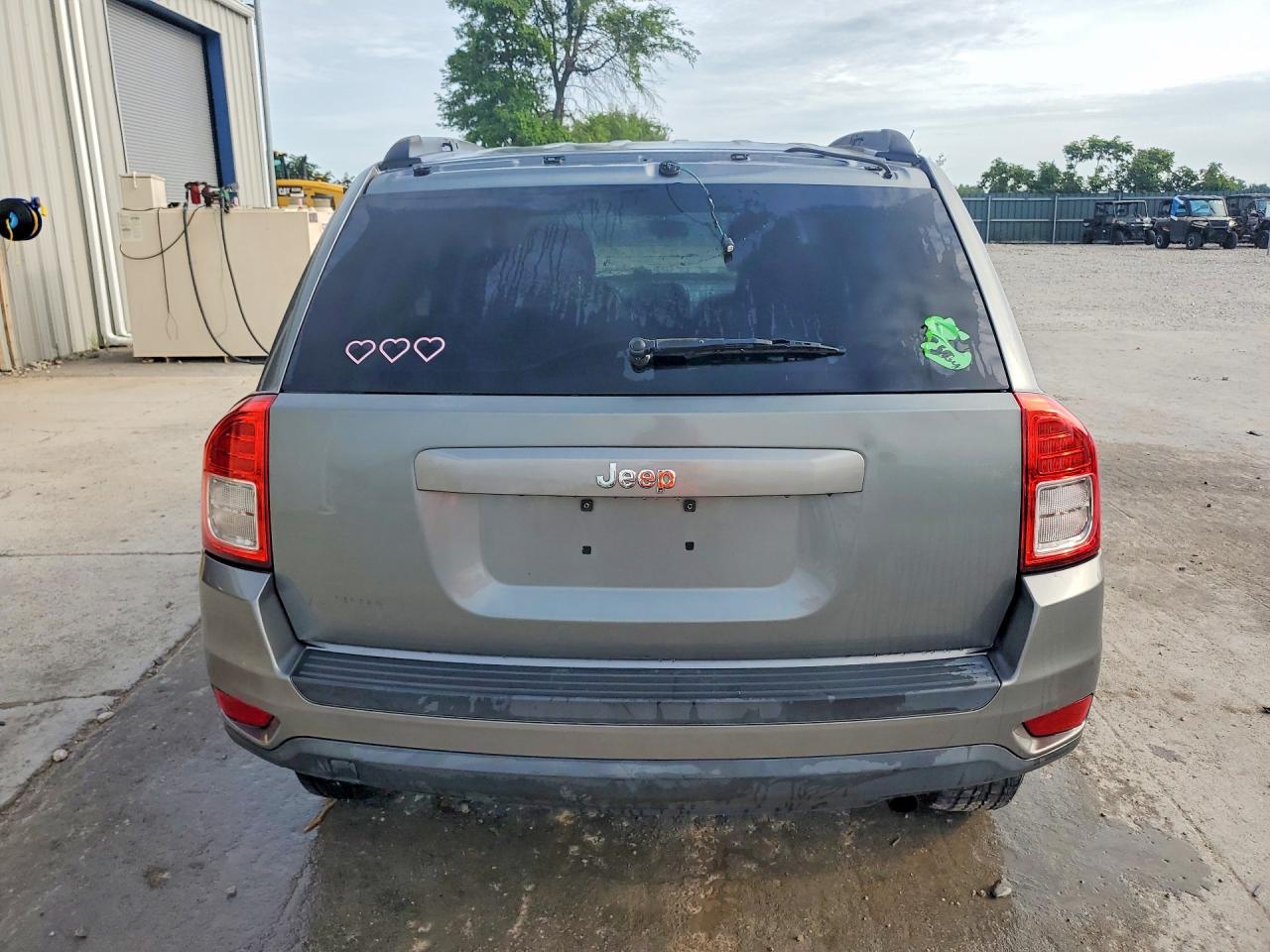 2013 Jeep Compass Sport Silver vin: 1C4NJCBA8DD115549