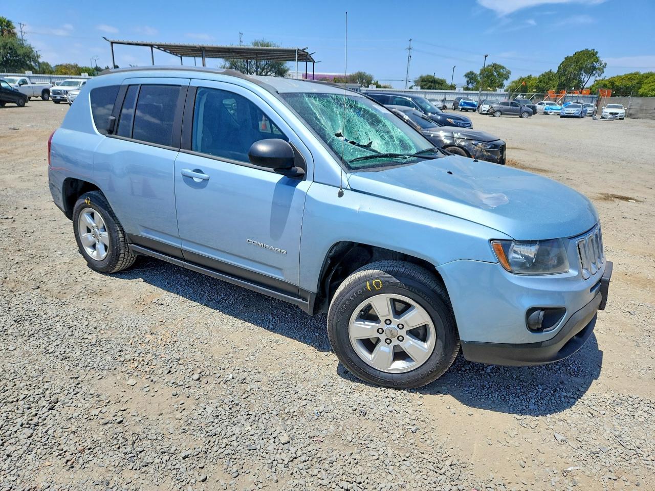 2014 Jeep Compass Sport Blue vin: 1C4NJCBA8ED593777