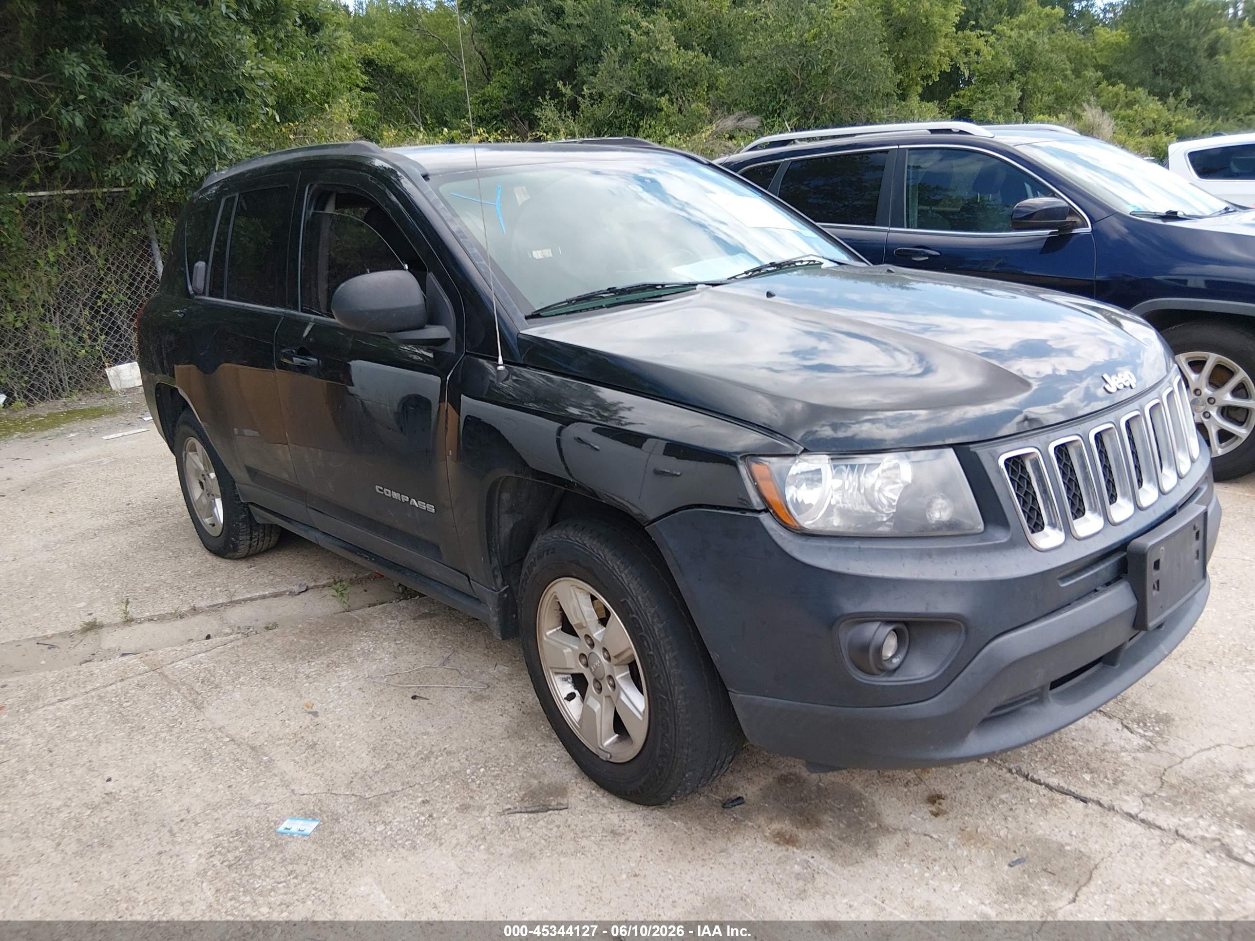2014 Jeep Compass Sport Black vin: 1C4NJCBA8ED777276