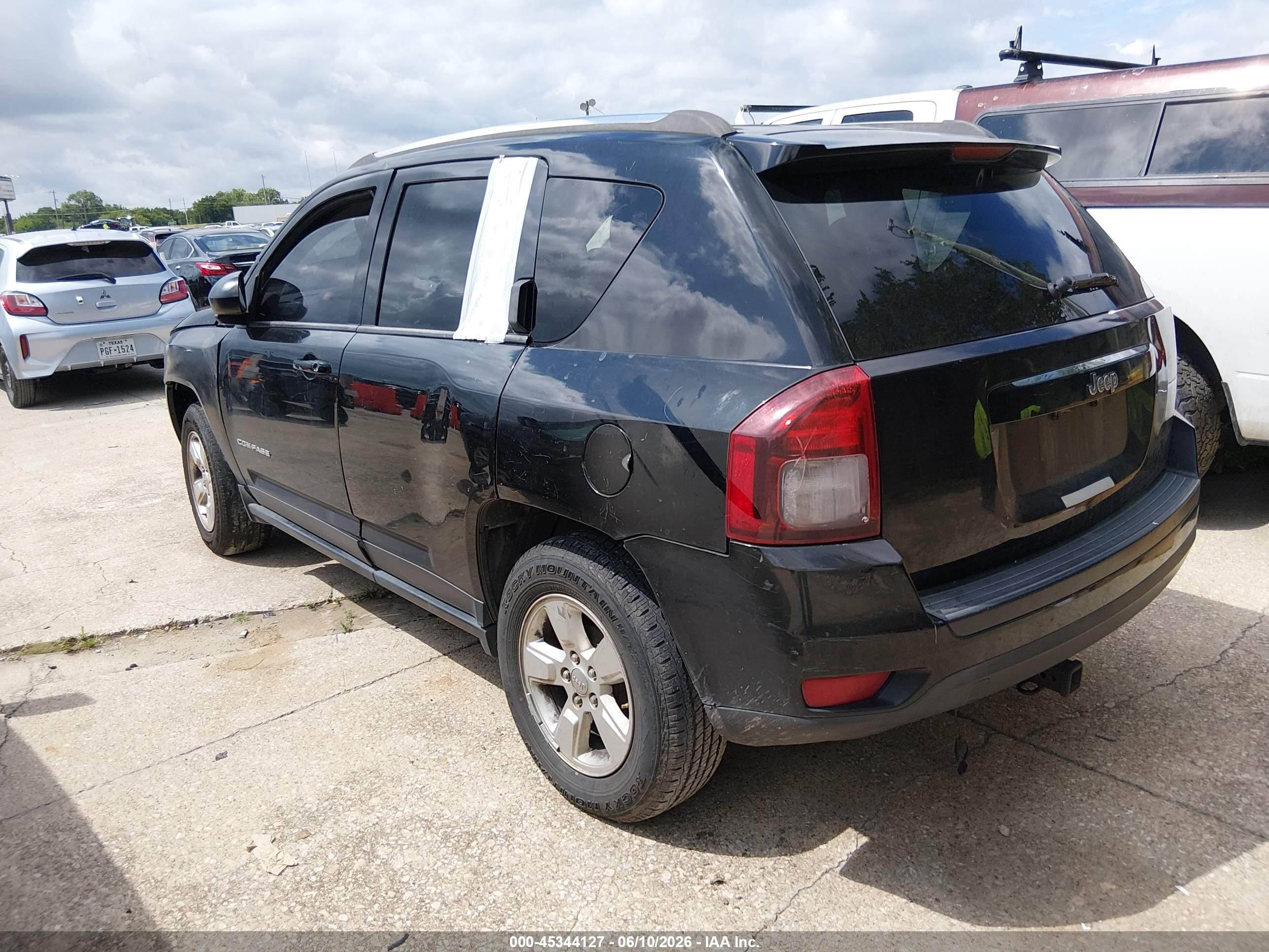 2014 Jeep Compass Sport Black vin: 1C4NJCBA8ED777276