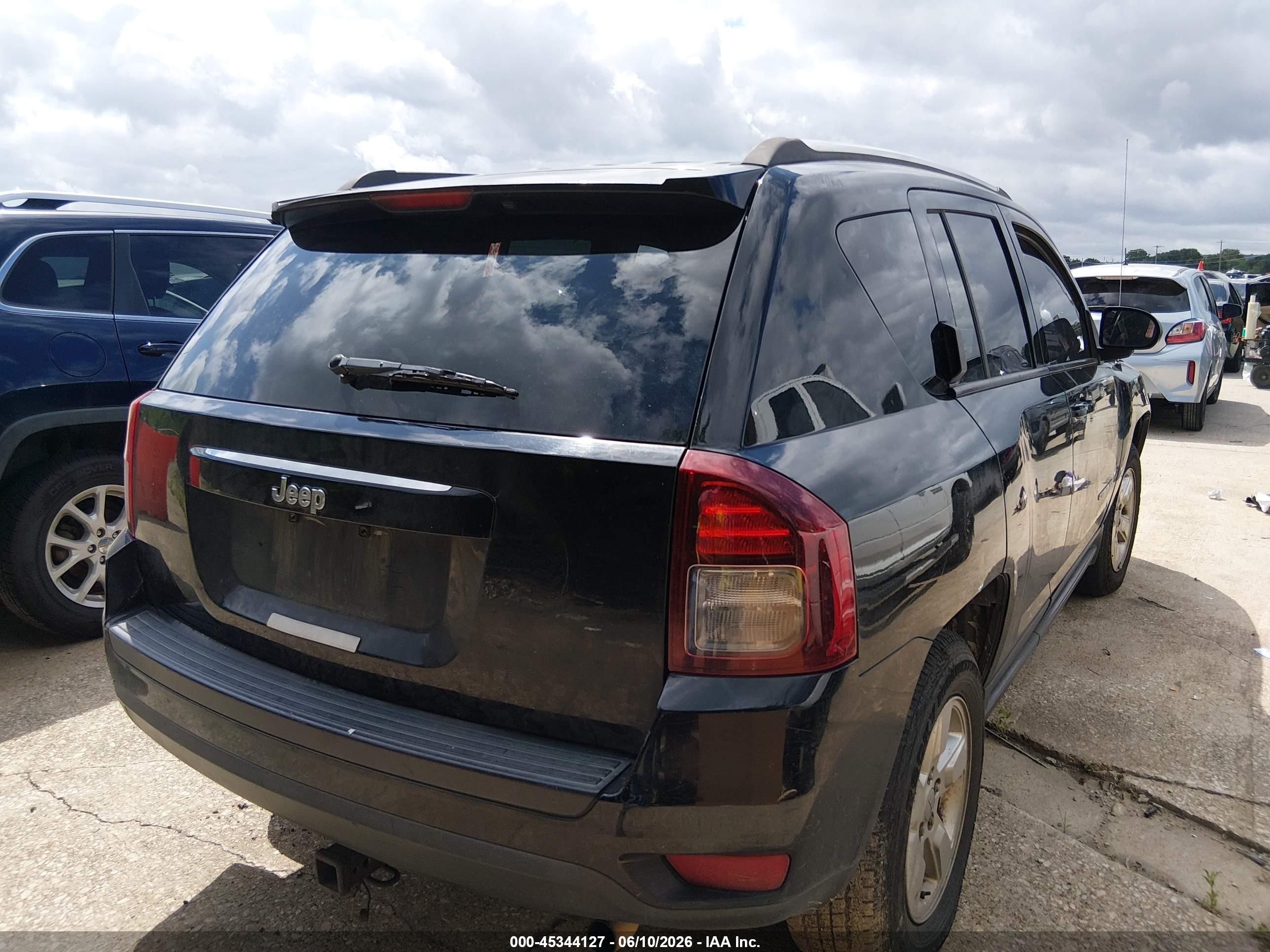 2014 Jeep Compass Sport Black vin: 1C4NJCBA8ED777276