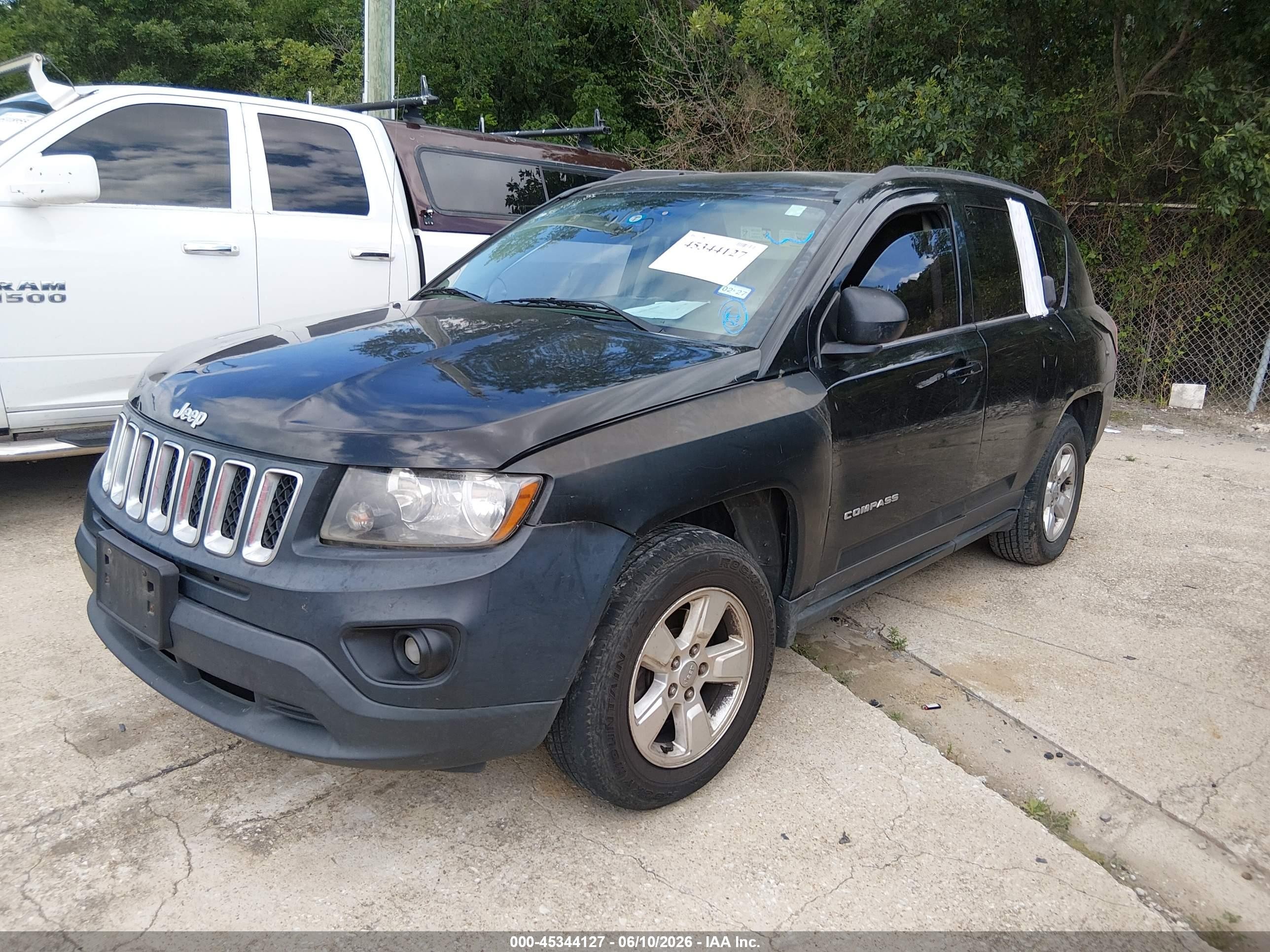 2014 Jeep Compass Sport Black vin: 1C4NJCBA8ED777276