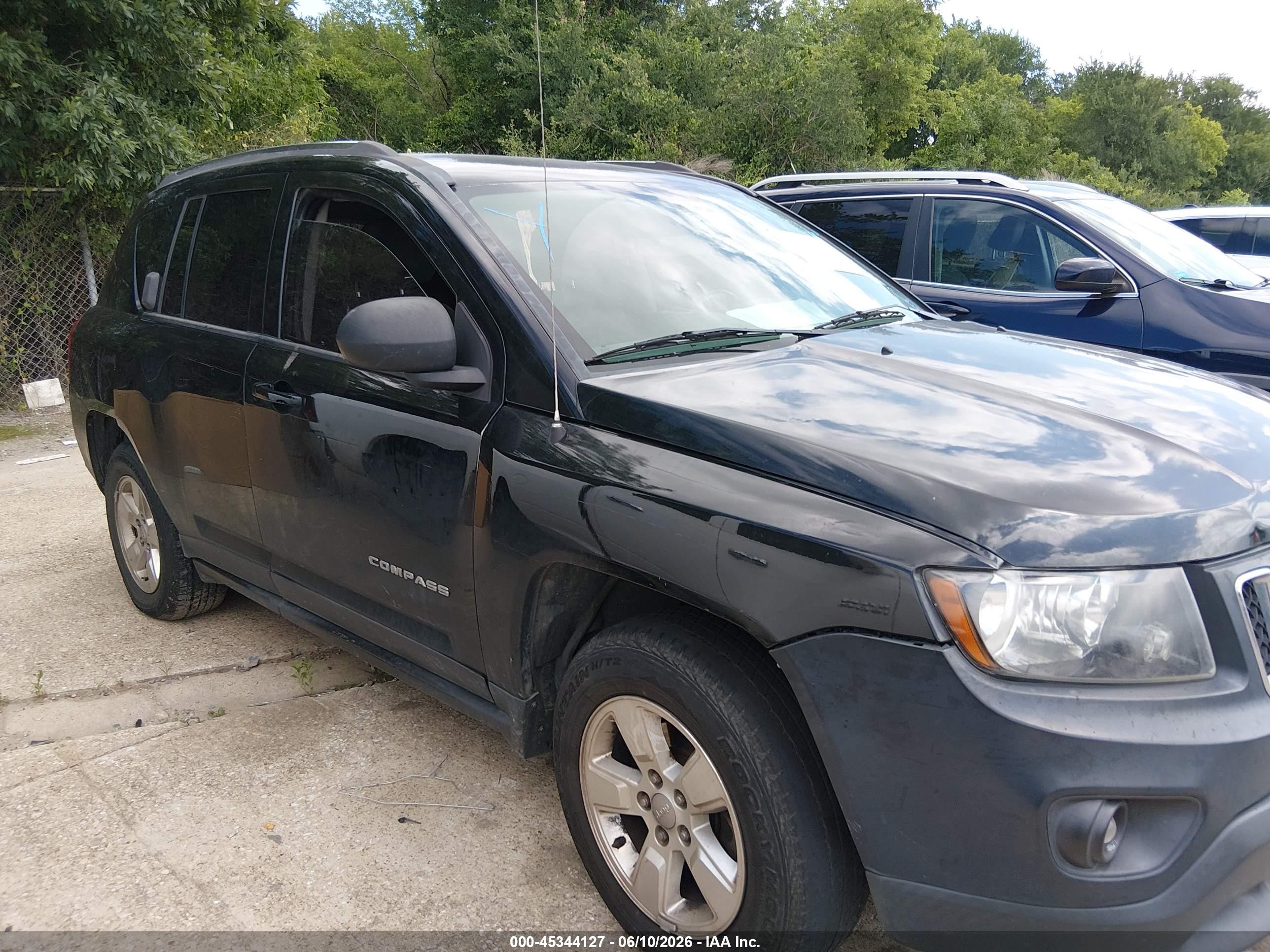 2014 Jeep Compass Sport Black vin: 1C4NJCBA8ED777276