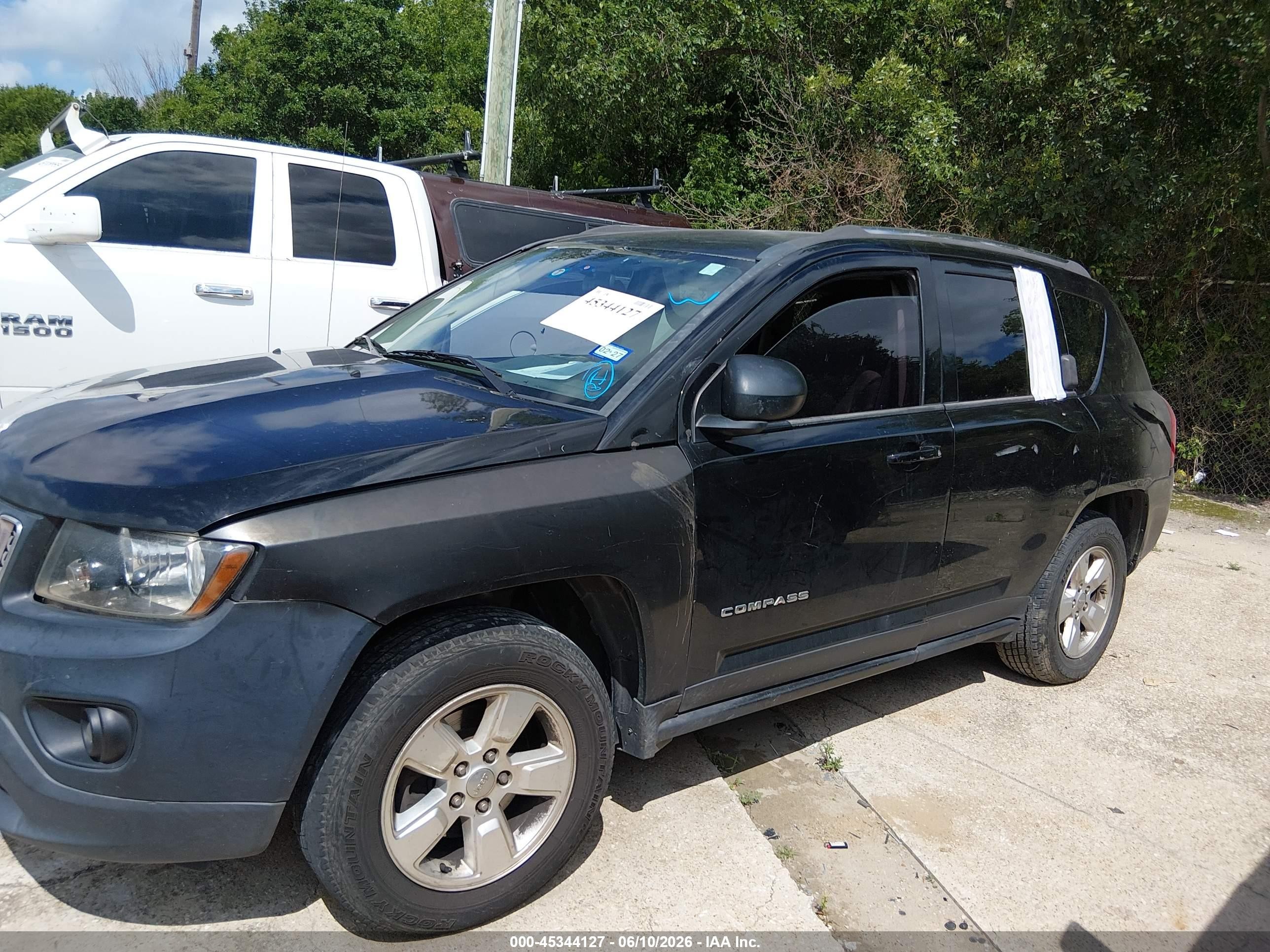 2014 Jeep Compass Sport Black vin: 1C4NJCBA8ED777276