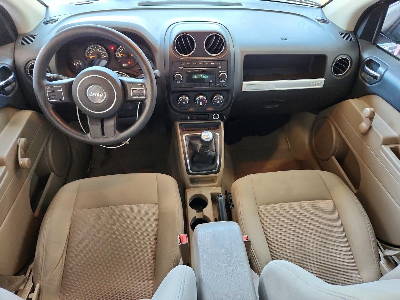 2014 Jeep Compass Sport White vin: 1C4NJCBA8ED790223