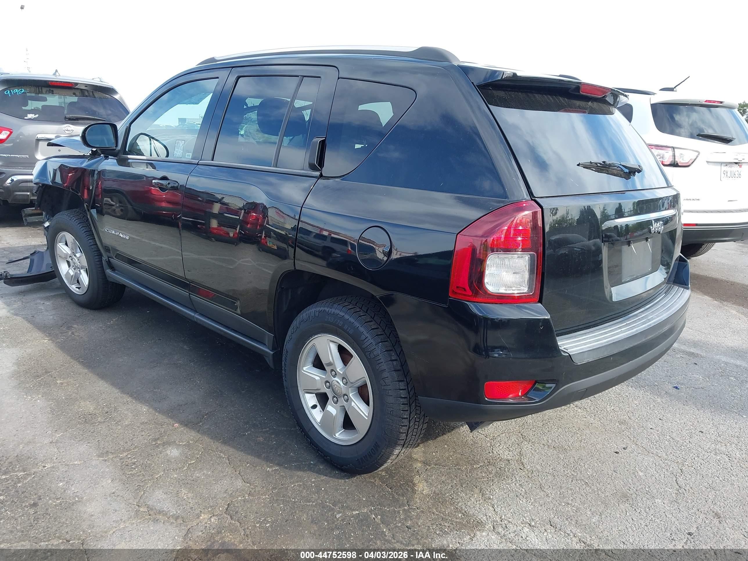 2015 Jeep Compass Sport Black vin: 1C4NJCBA8FD138736