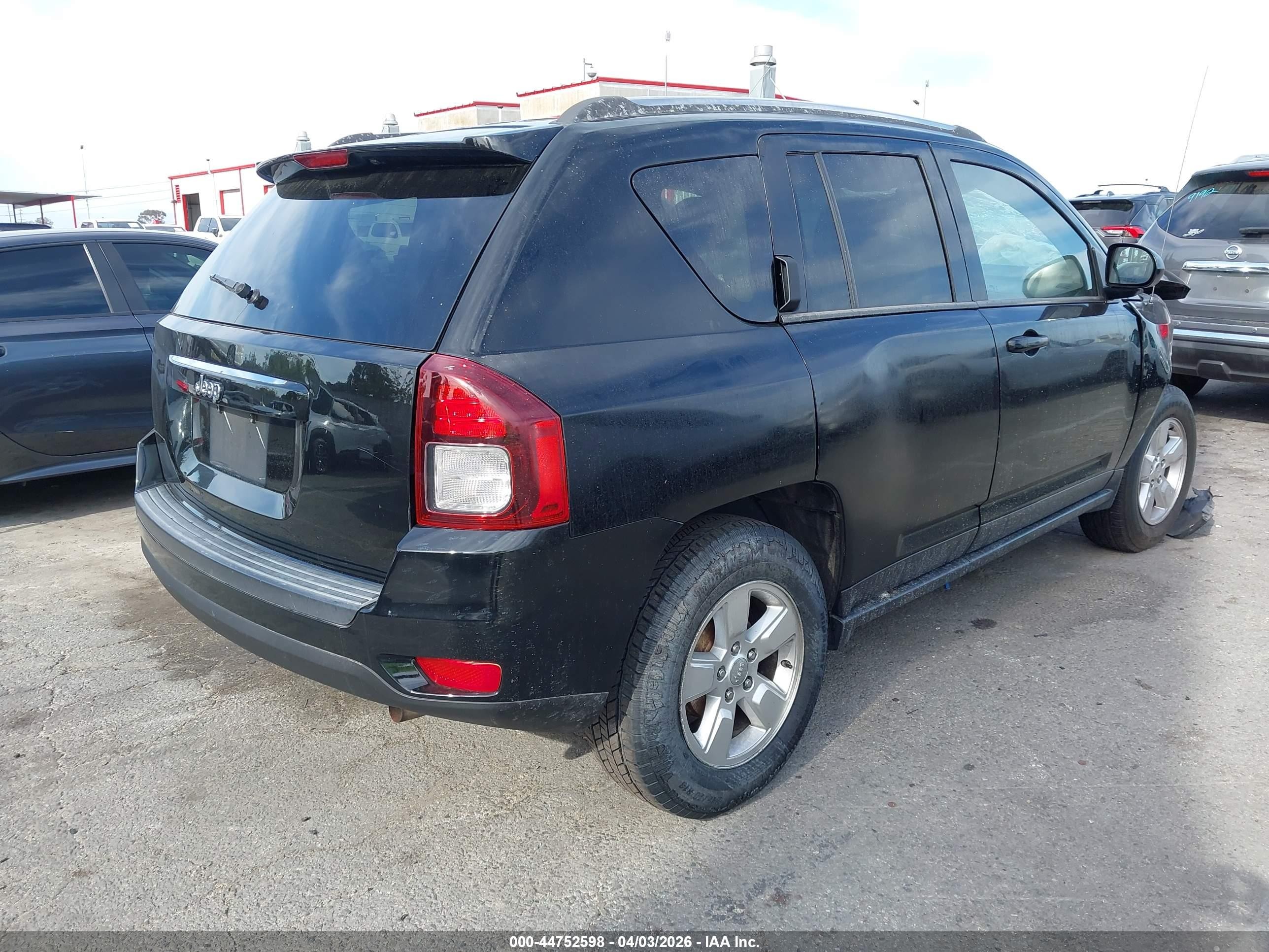 2015 Jeep Compass Sport Black vin: 1C4NJCBA8FD138736