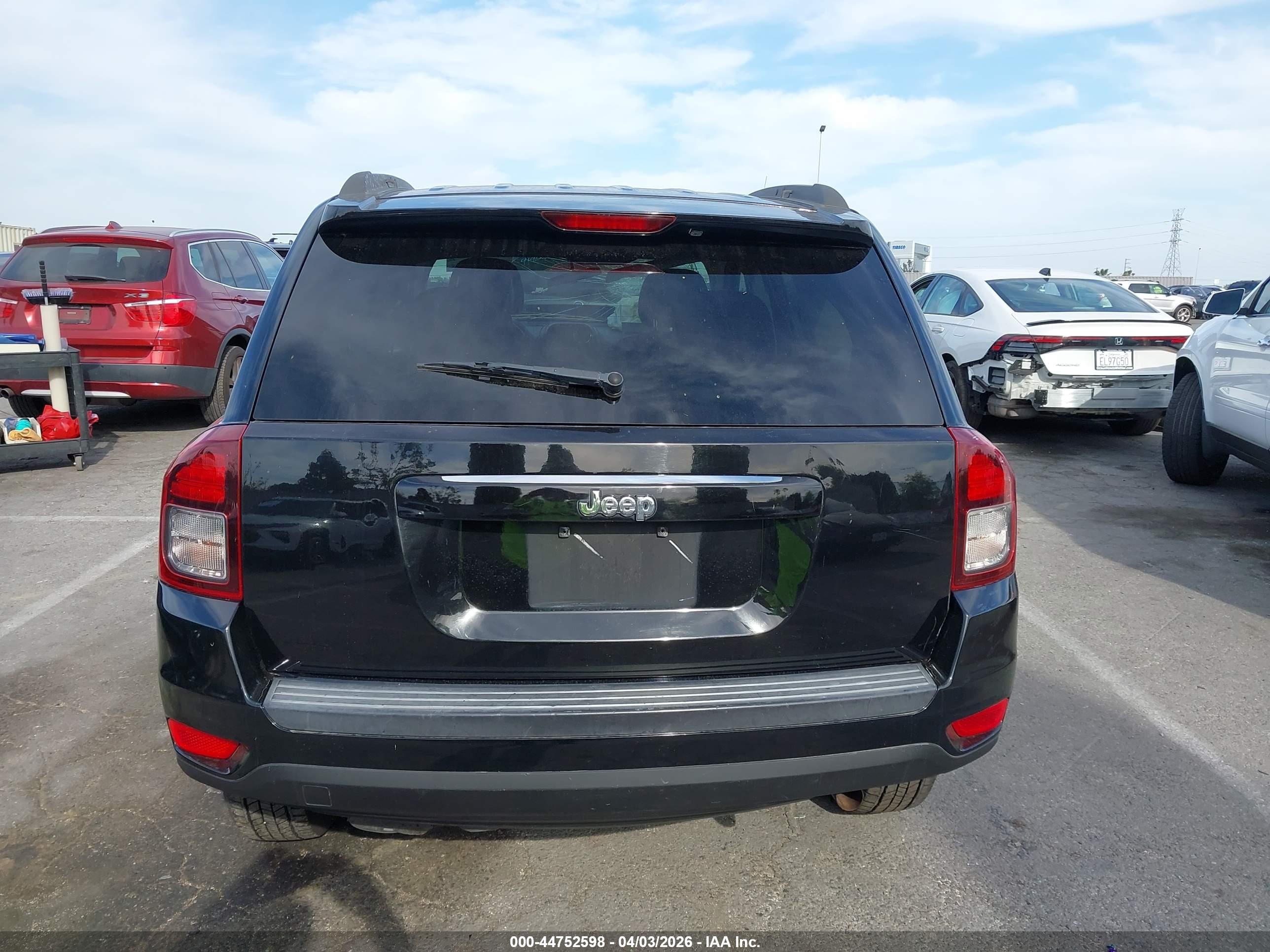 2015 Jeep Compass Sport Black vin: 1C4NJCBA8FD138736