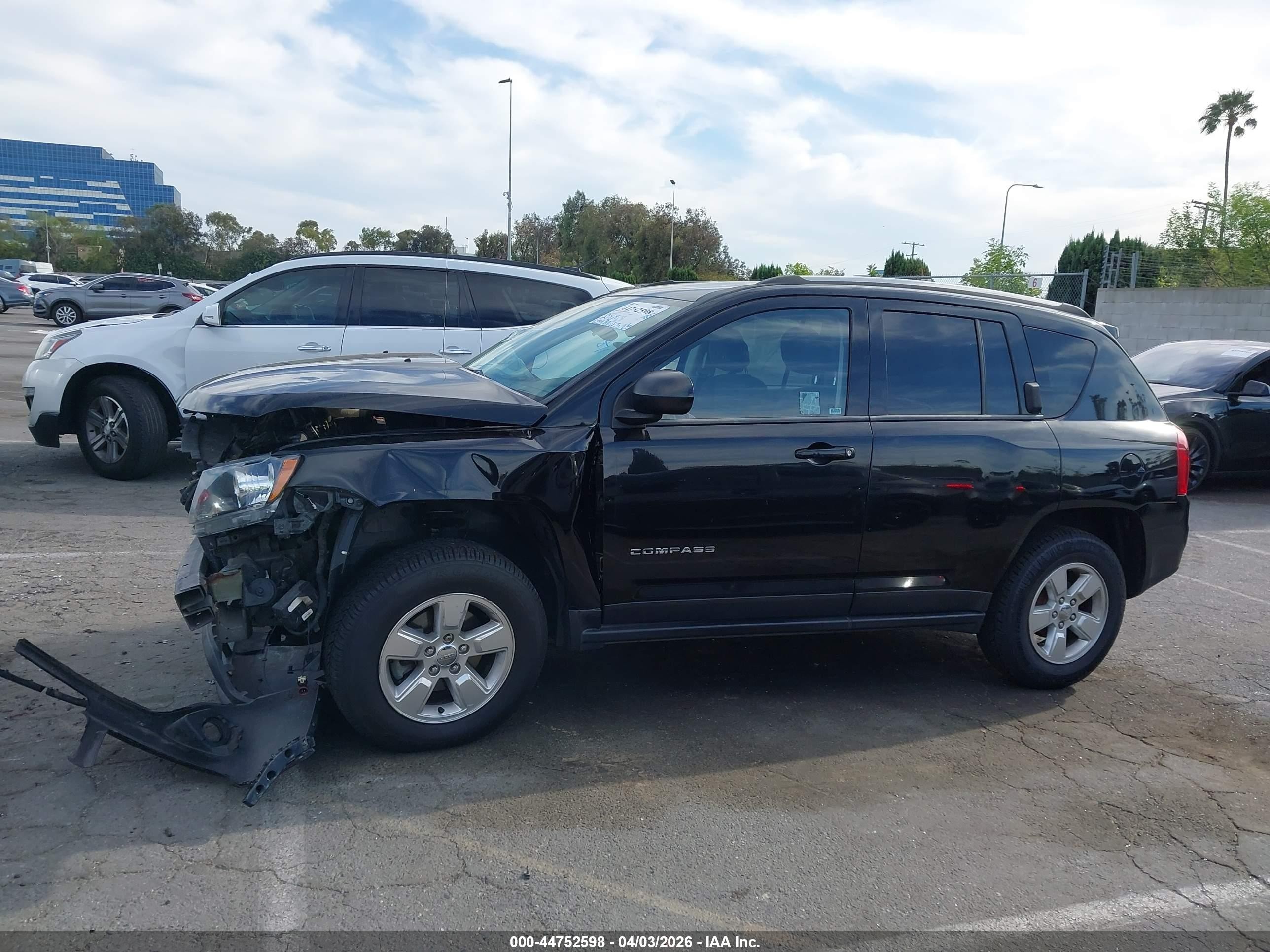 2015 Jeep Compass Sport Black vin: 1C4NJCBA8FD138736