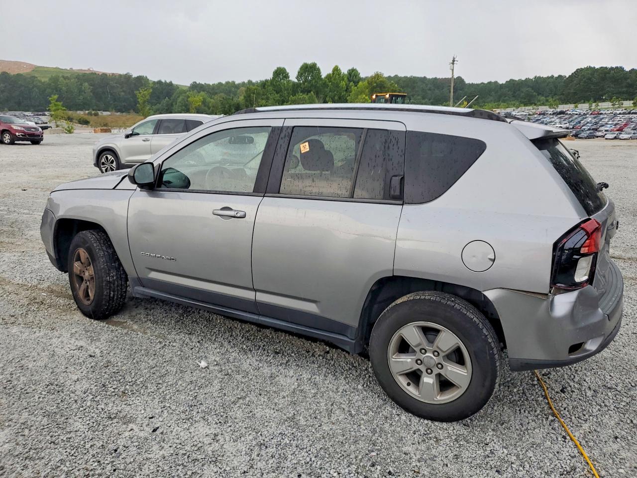 2015 Jeep Compass Sport Silver vin: 1C4NJCBA8FD198046