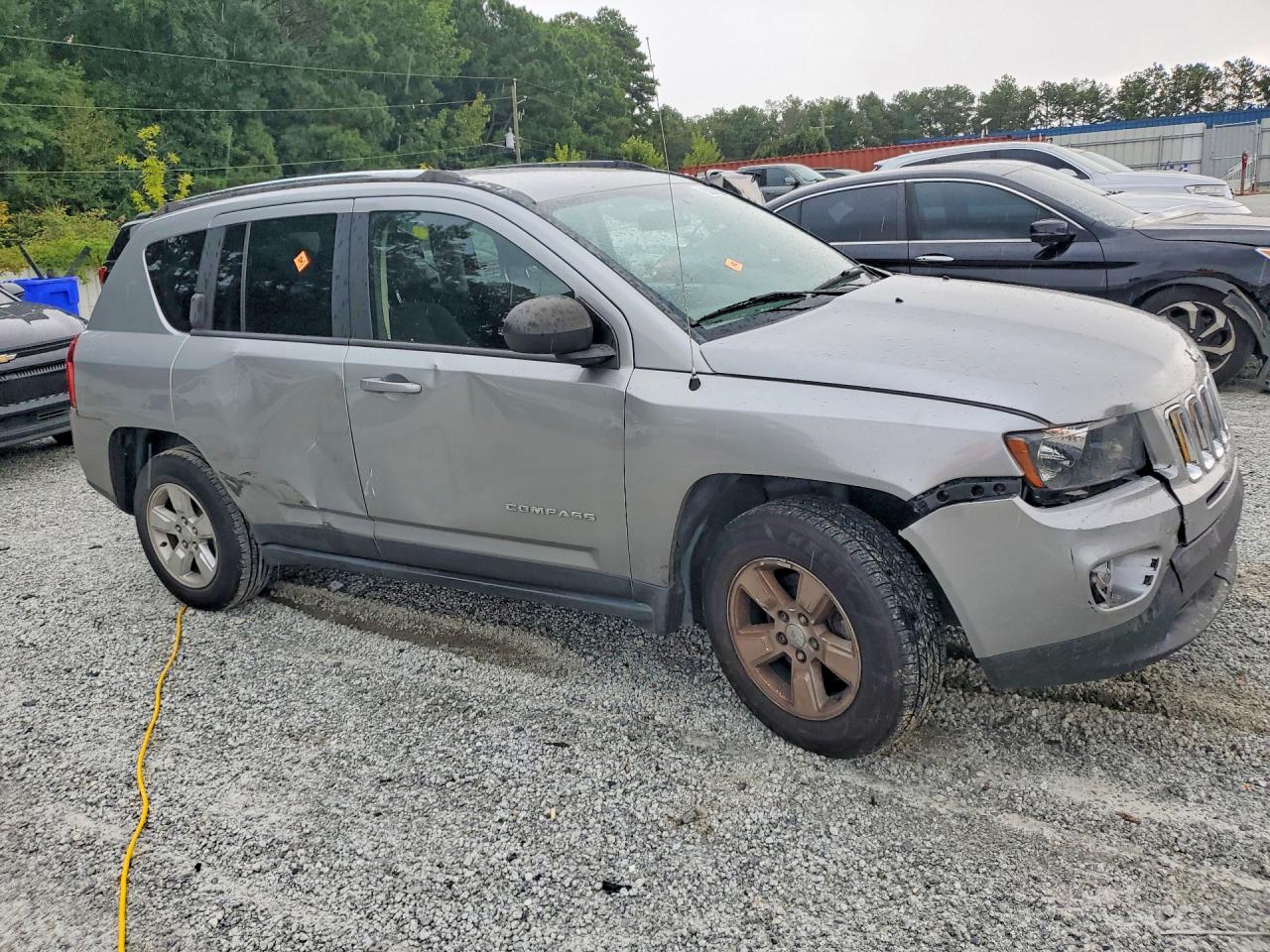 2015 Jeep Compass Sport Silver vin: 1C4NJCBA8FD198046