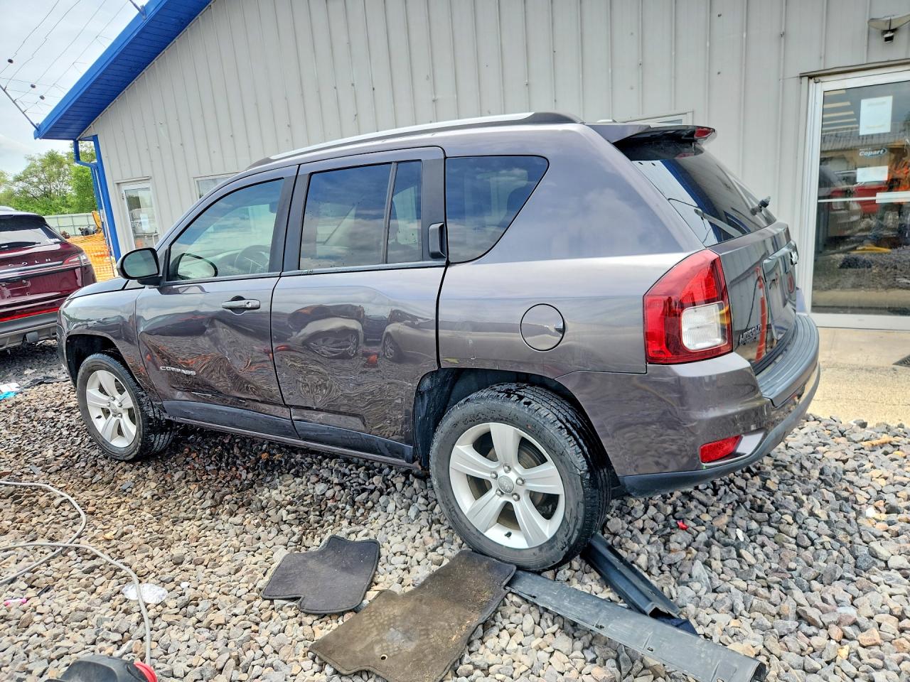 2016 Jeep Compass Sport Gray vin: 1C4NJCBA8GD611794