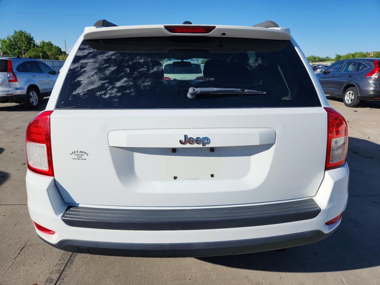 2013 Jeep Compass Sport White vin: 1C4NJCBA9DD246523