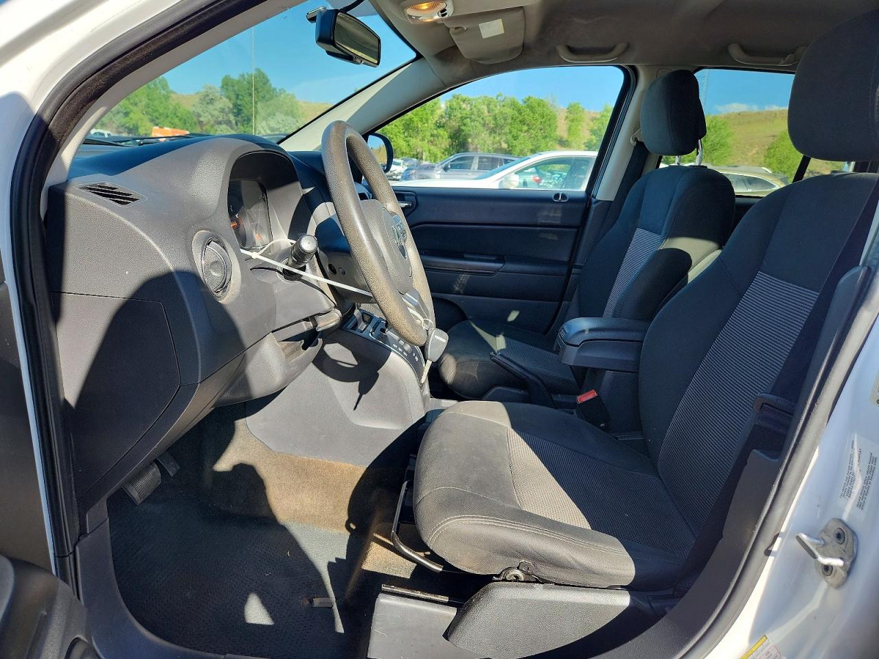 2013 Jeep Compass Sport White vin: 1C4NJCBA9DD246523