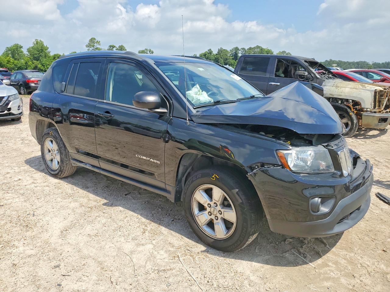2014 Jeep Compass Sport Black vin: 1C4NJCBA9ED547973