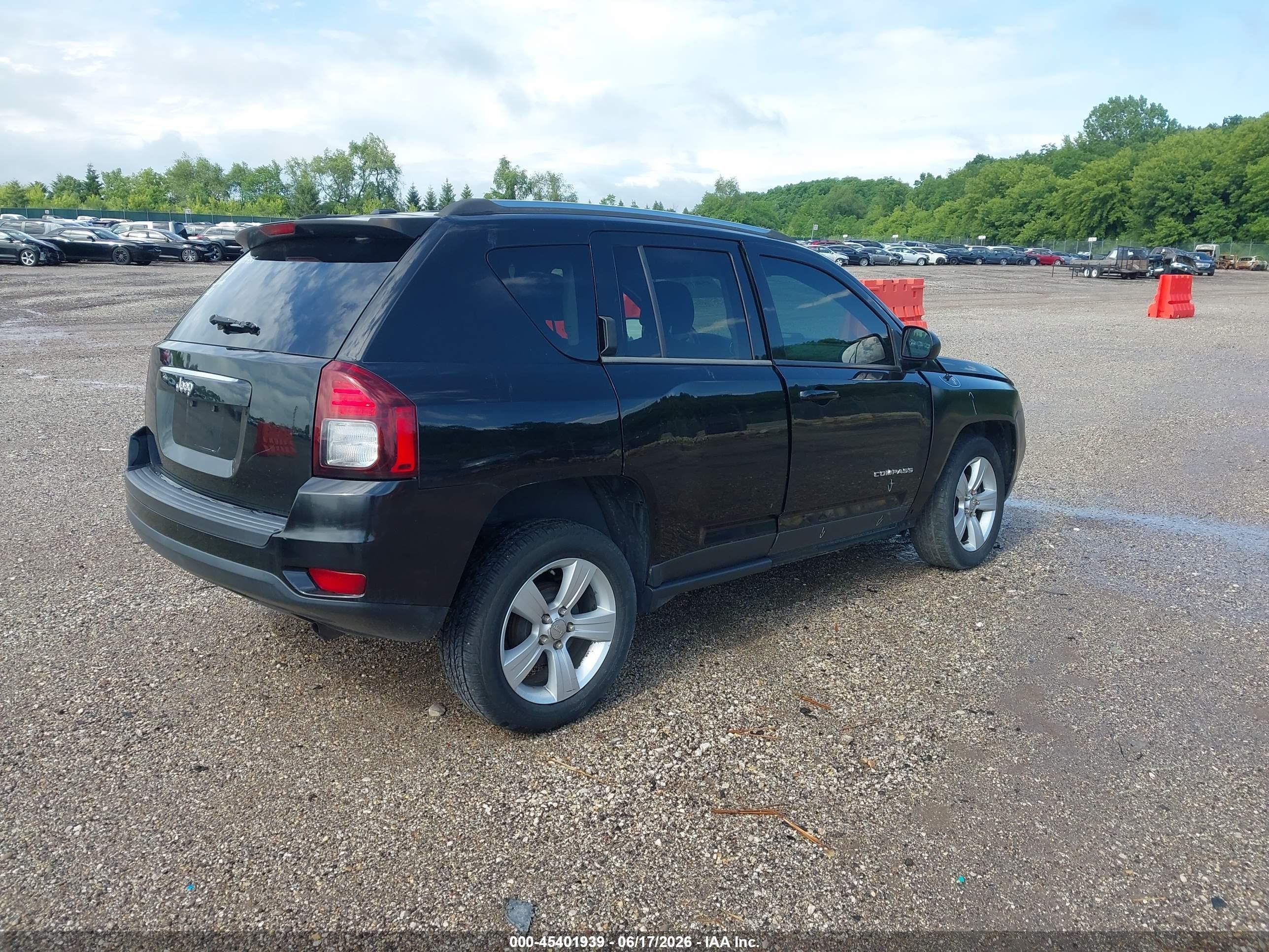 2014 Jeep Compass Sport Black vin: 1C4NJCBA9ED559606