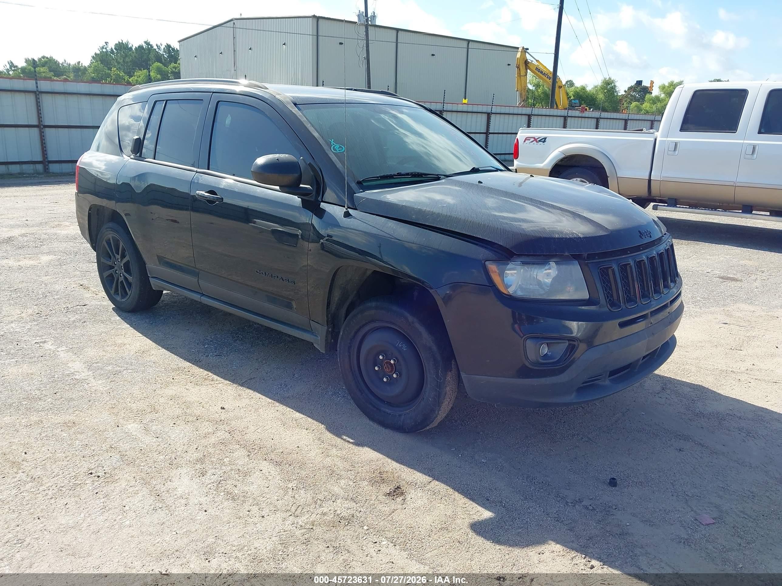 2014 Jeep Compass Altitude Black vin: 1C4NJCBA9ED674416