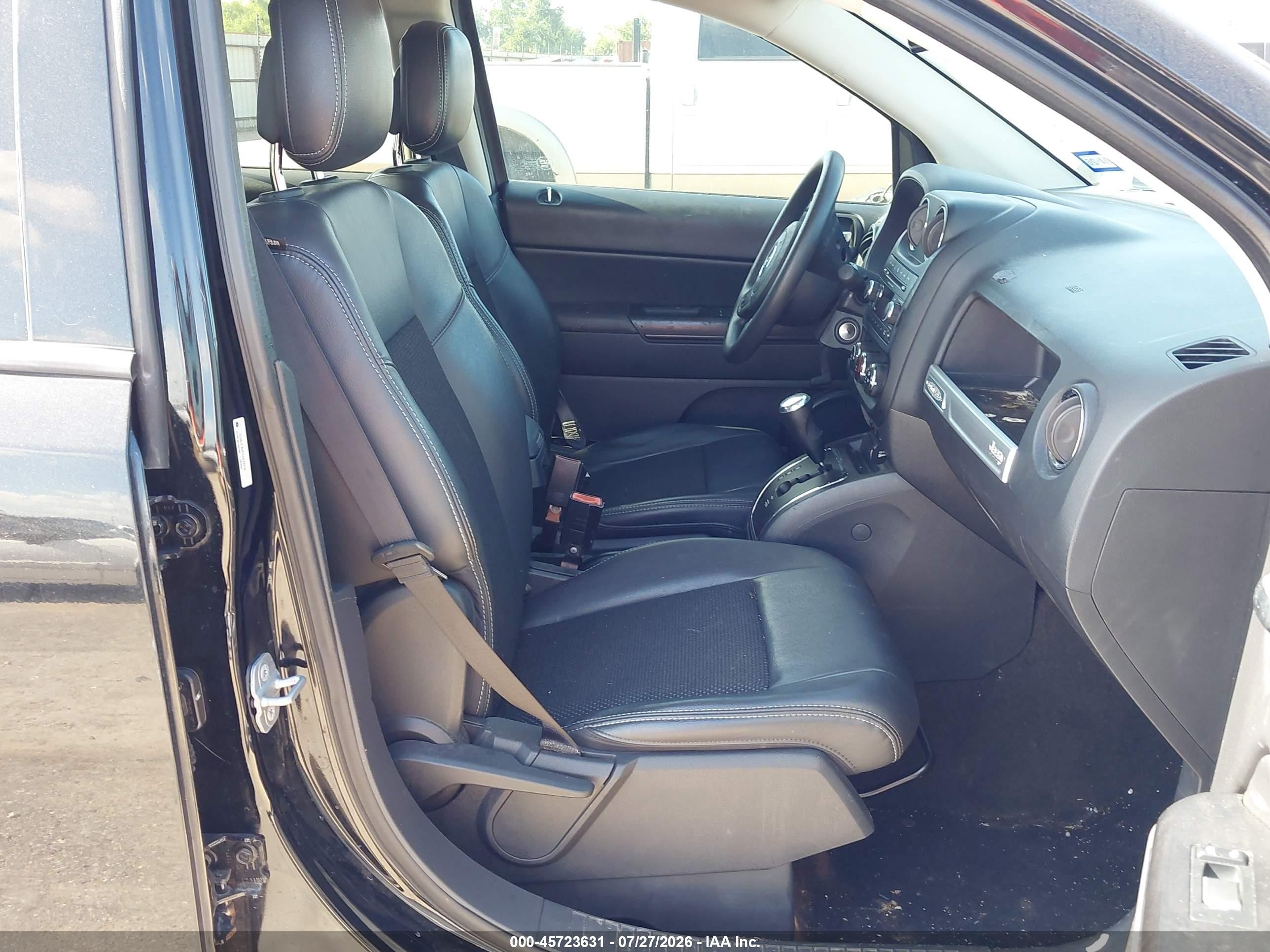 2014 Jeep Compass Altitude Black vin: 1C4NJCBA9ED674416