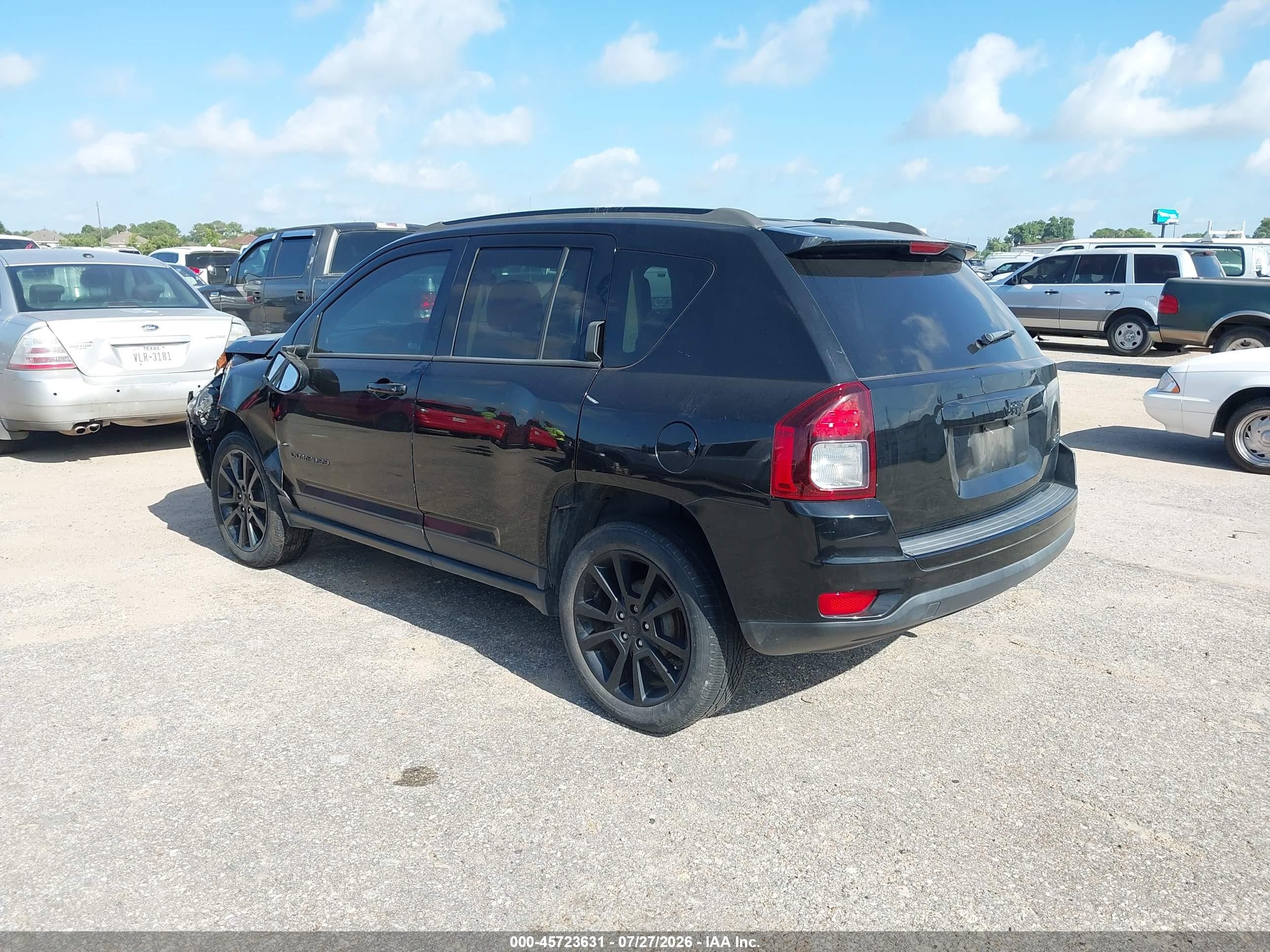 2014 Jeep Compass Altitude Black vin: 1C4NJCBA9ED674416
