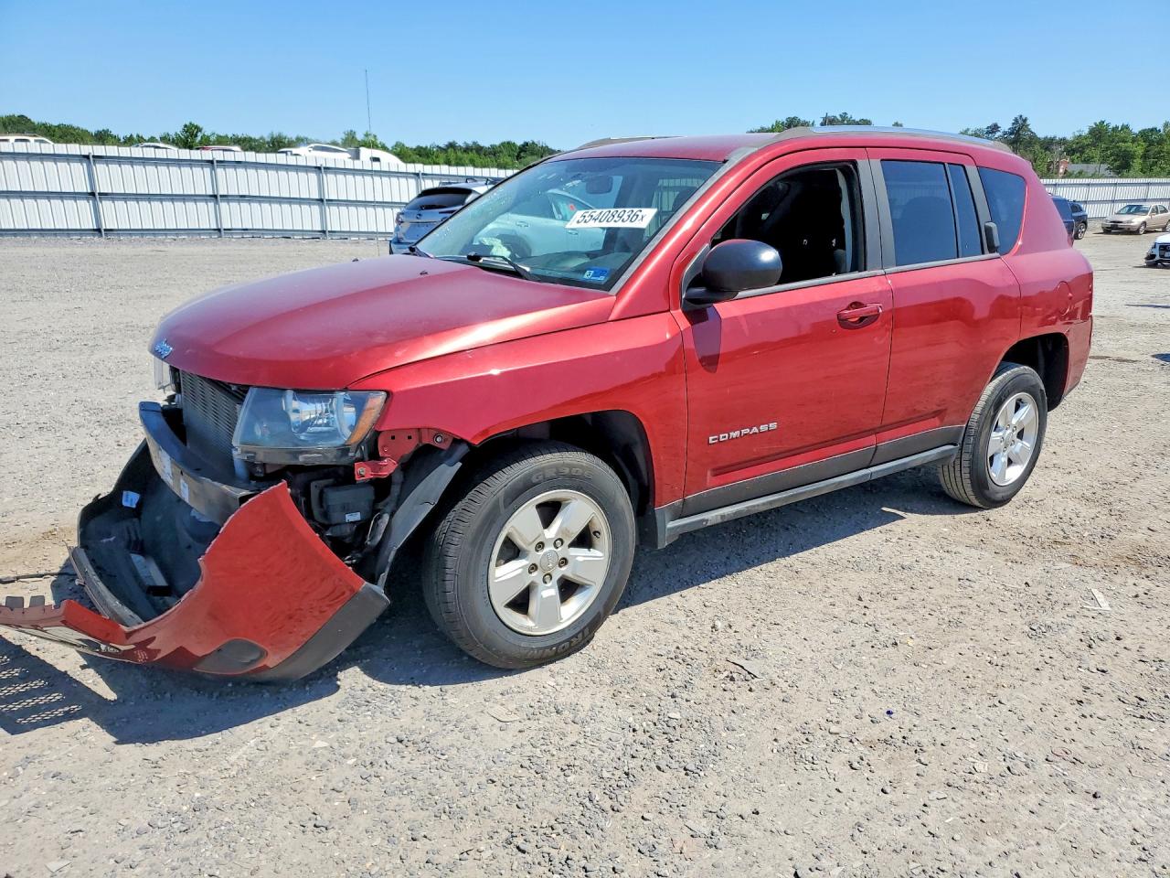 2014 Jeep Compass Sport Red vin: 1C4NJCBA9ED843754