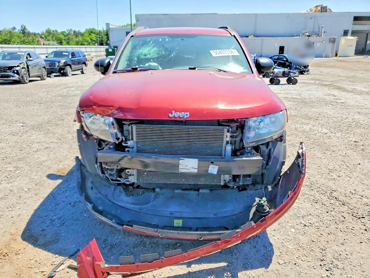 2014 Jeep Compass Sport Red vin: 1C4NJCBA9ED843754