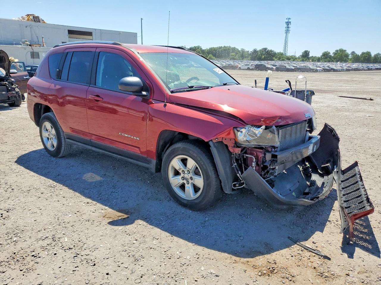 2014 Jeep Compass Sport Red vin: 1C4NJCBA9ED843754