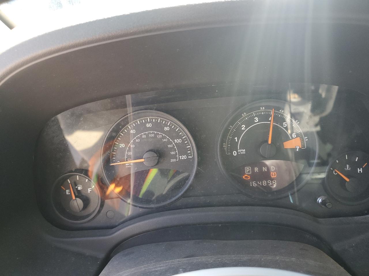 2014 Jeep Compass Sport Black vin: 1C4NJCBA9ED844810 Damage: Warning Light - Engine, On, Unacceptable