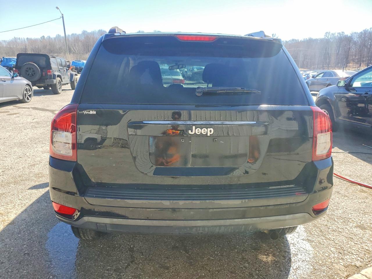 2014 Jeep Compass Sport Black vin: 1C4NJCBA9ED844810