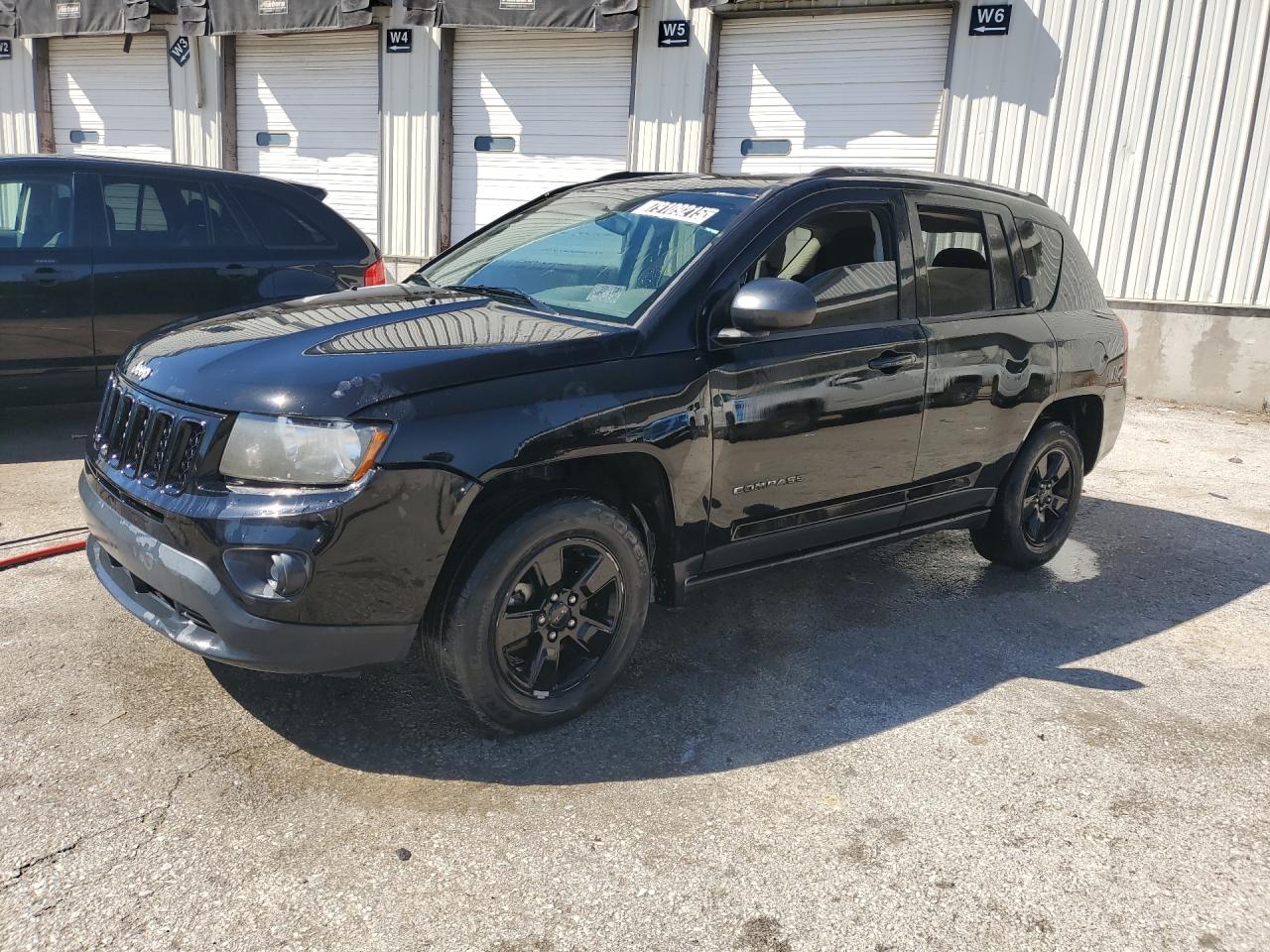 2014 Jeep Compass Sport Black vin: 1C4NJCBA9ED844810 Damage: Front Bumper, Broken, Replacement Required