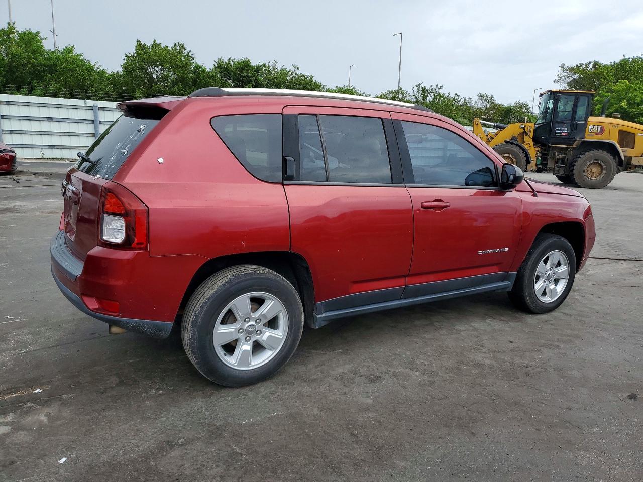 2015 Jeep Compass Sport Red vin: 1C4NJCBA9FD262420