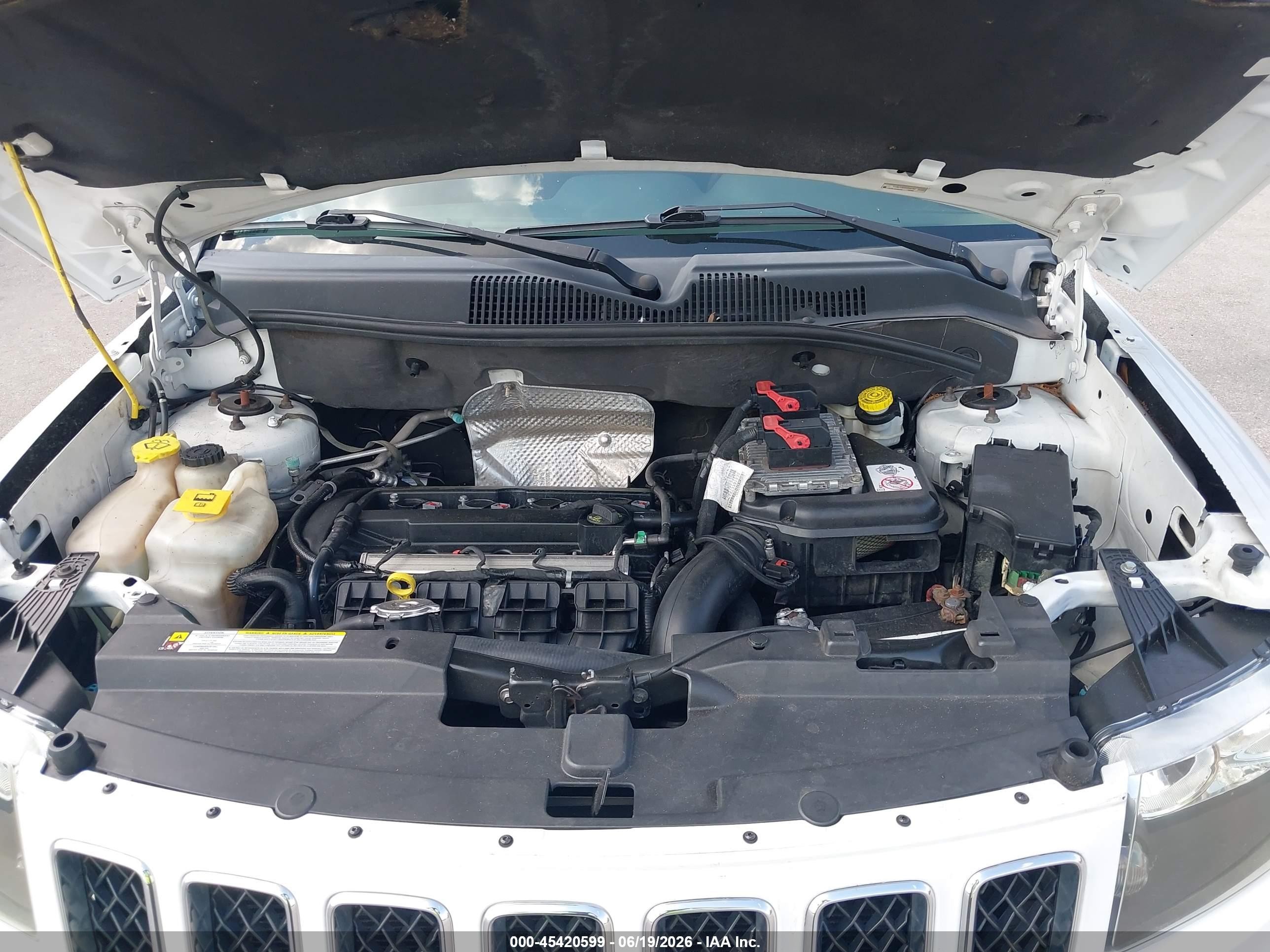 2016 Jeep Compass Sport Белый vin: 1C4NJCBA9GD524583