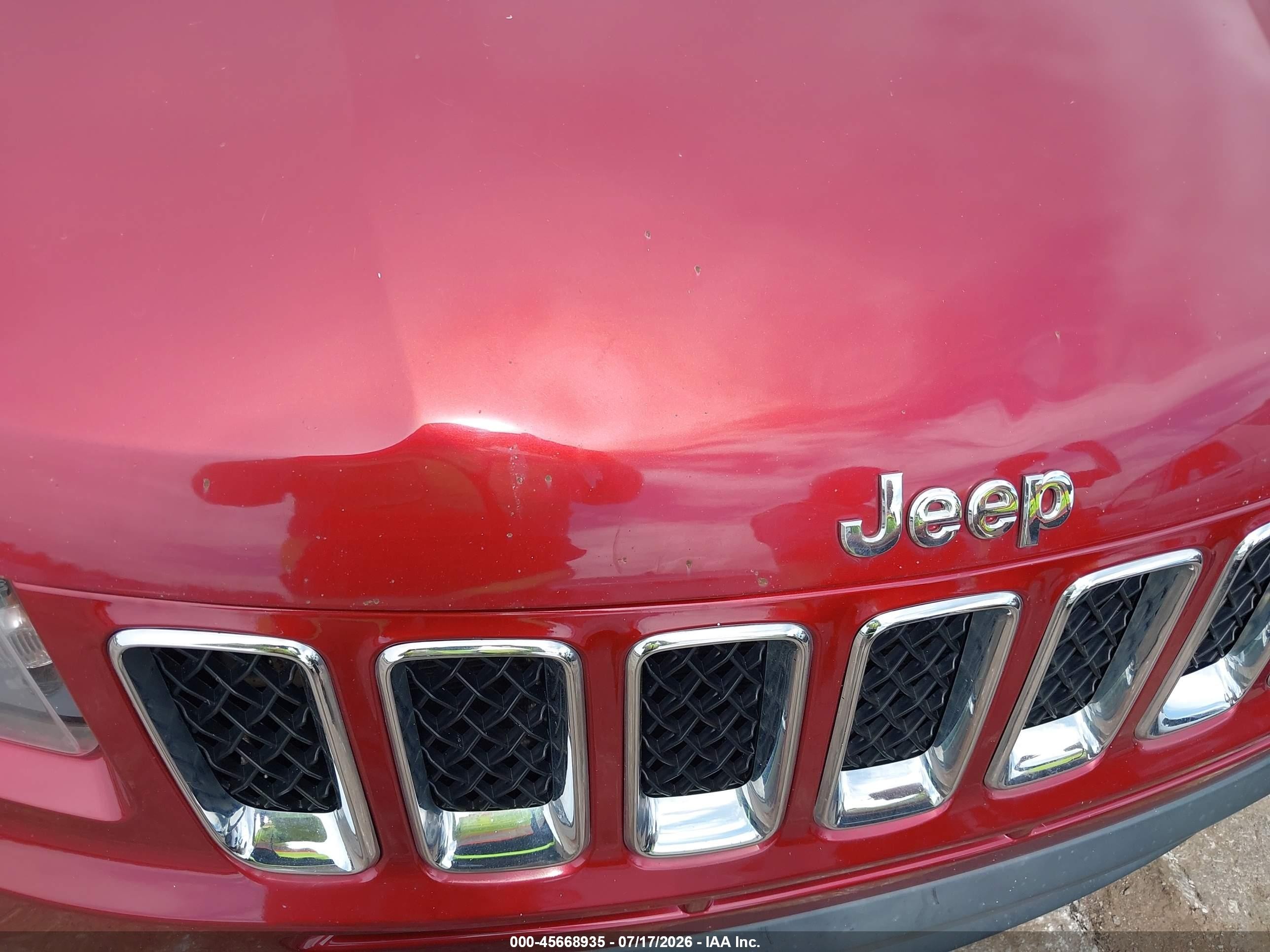 2012 Jeep Compass Sport Maroon vin: 1C4NJCBAXCD610477