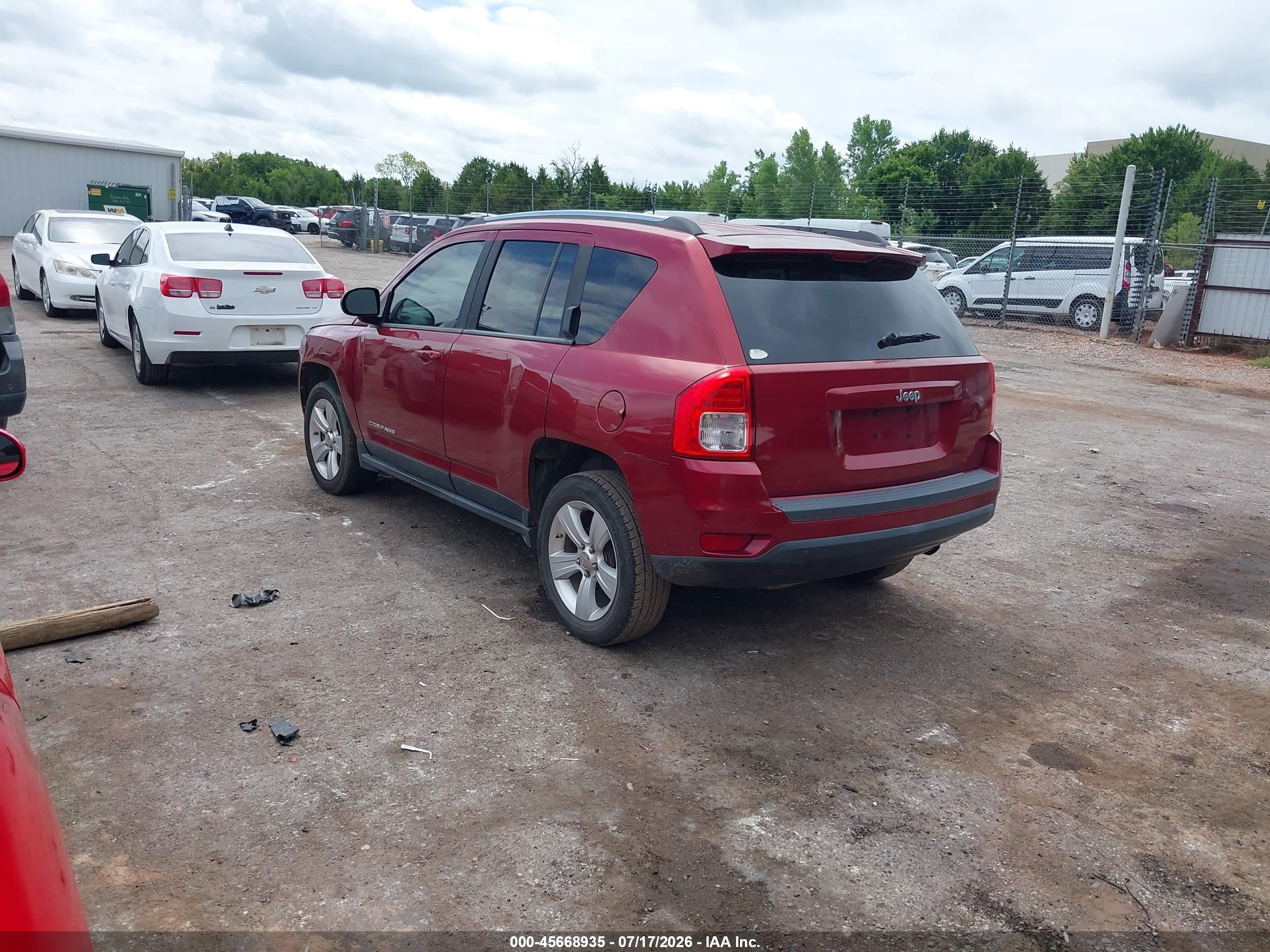 2012 Jeep Compass Sport Maroon vin: 1C4NJCBAXCD610477
