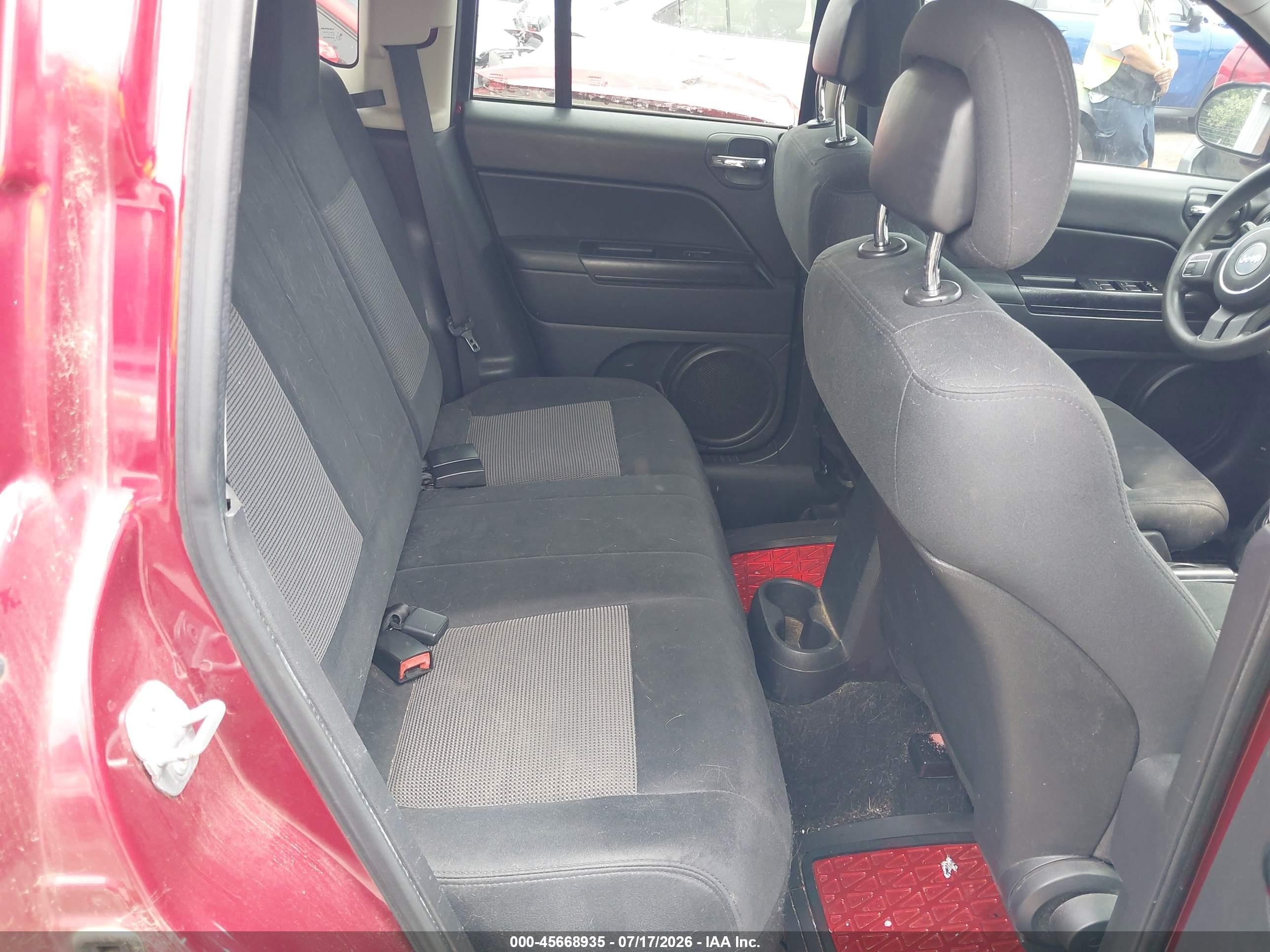 2012 Jeep Compass Sport Maroon vin: 1C4NJCBAXCD610477